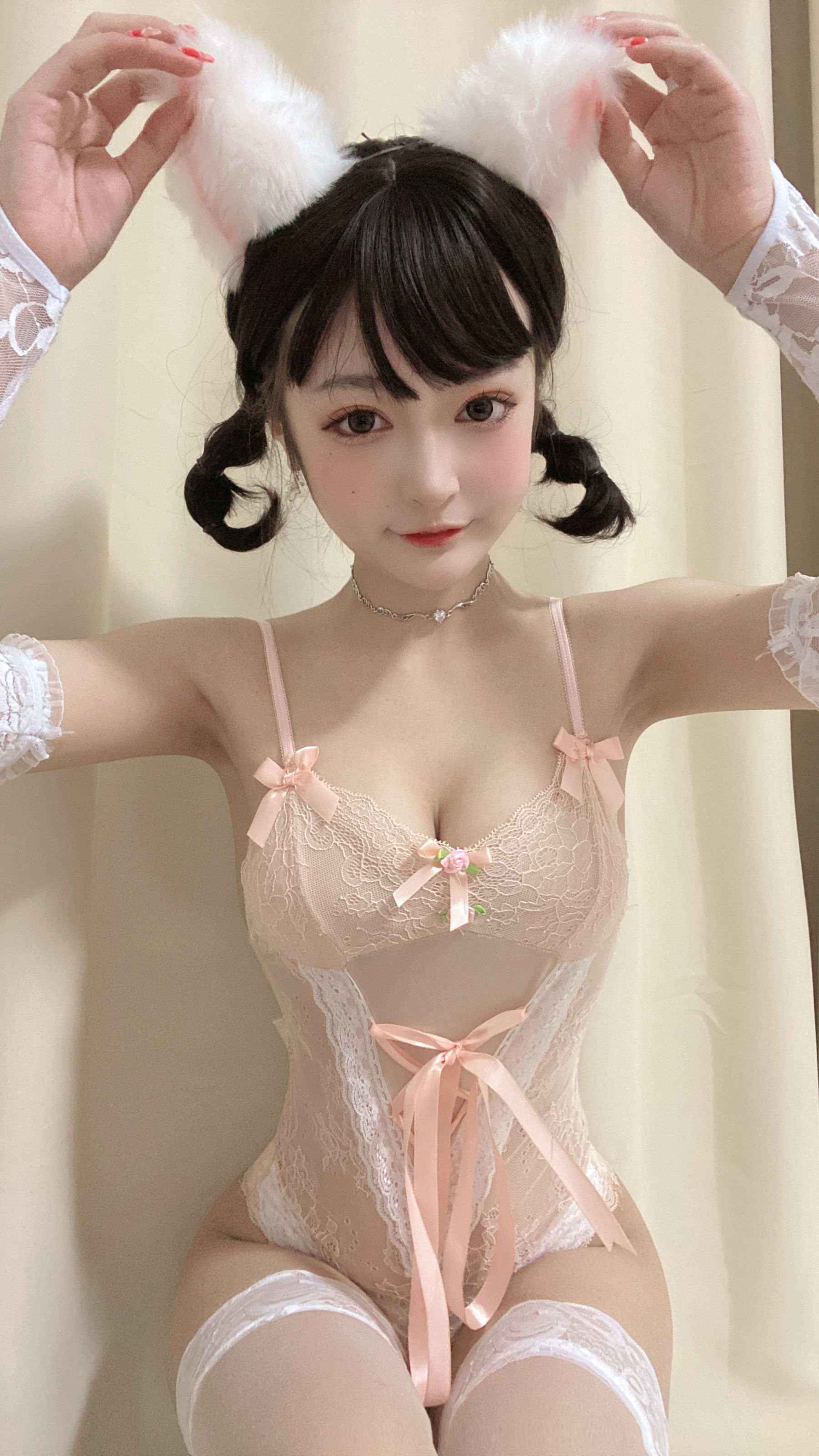 [福利COS] 动漫博主佳佳好难啊 - 法式猫耳娘