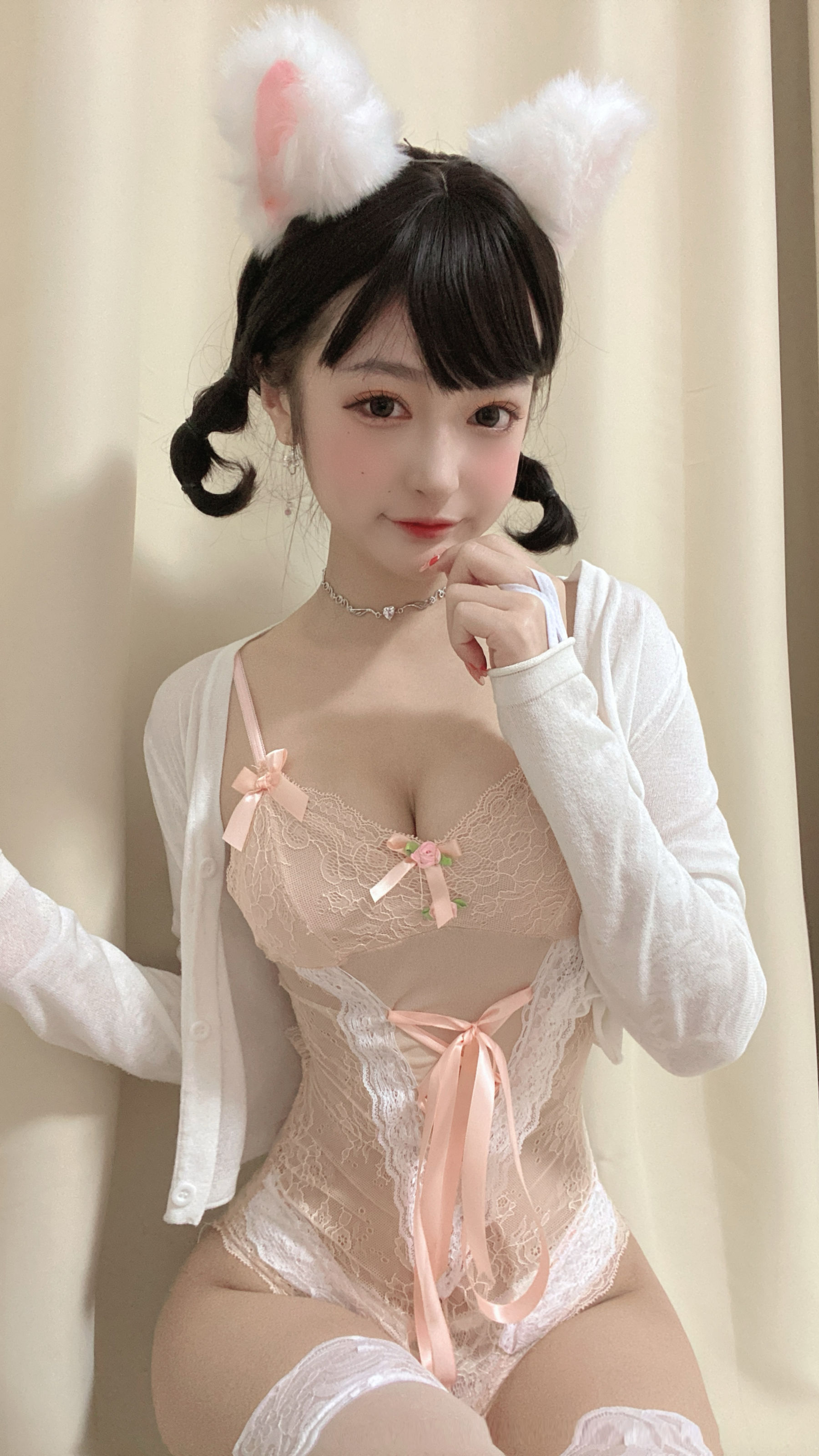 [福利COS] 动漫博主佳佳好难啊 - 法式猫耳娘