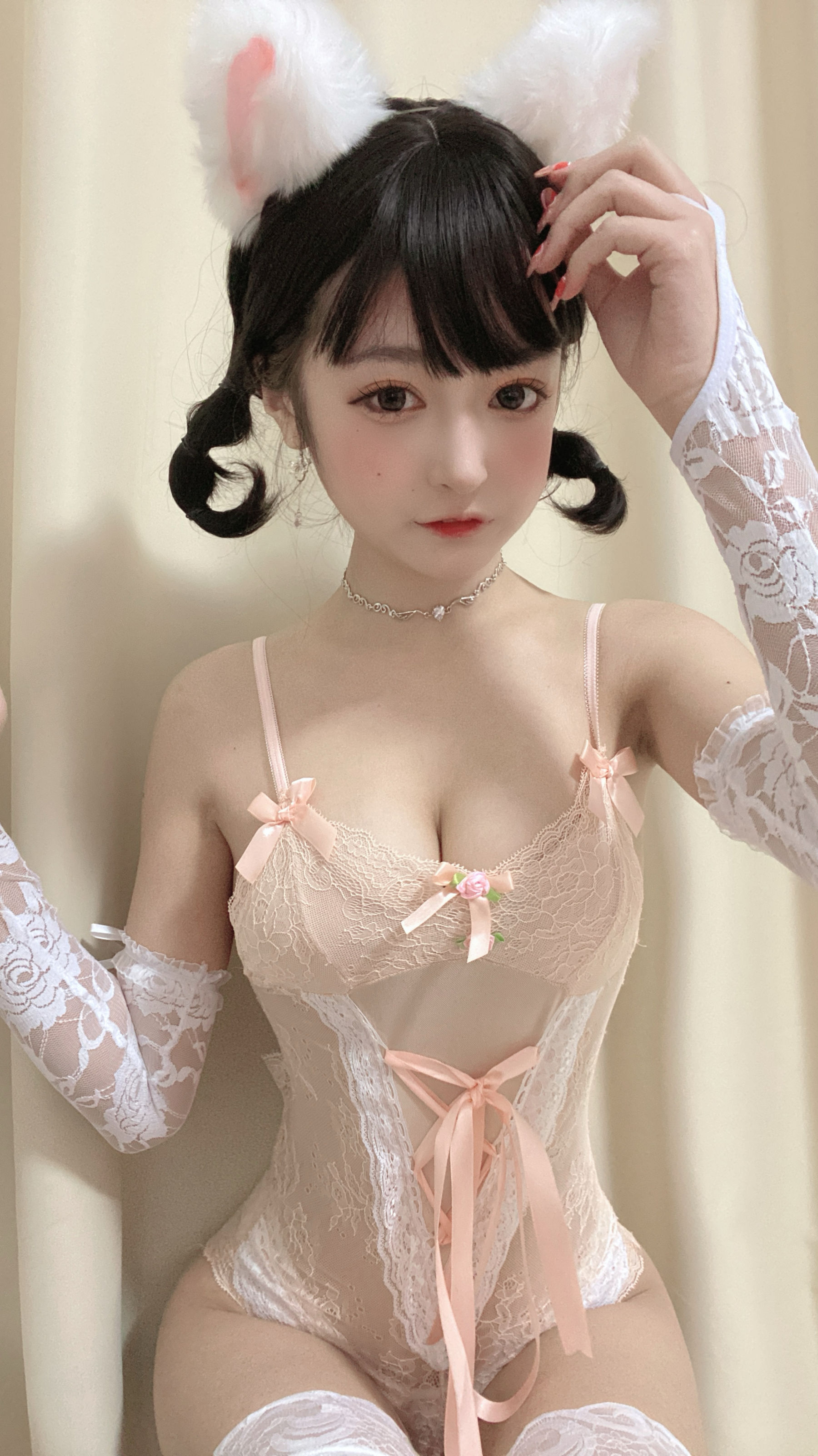 [福利COS] 动漫博主佳佳好难啊 - 法式猫耳娘