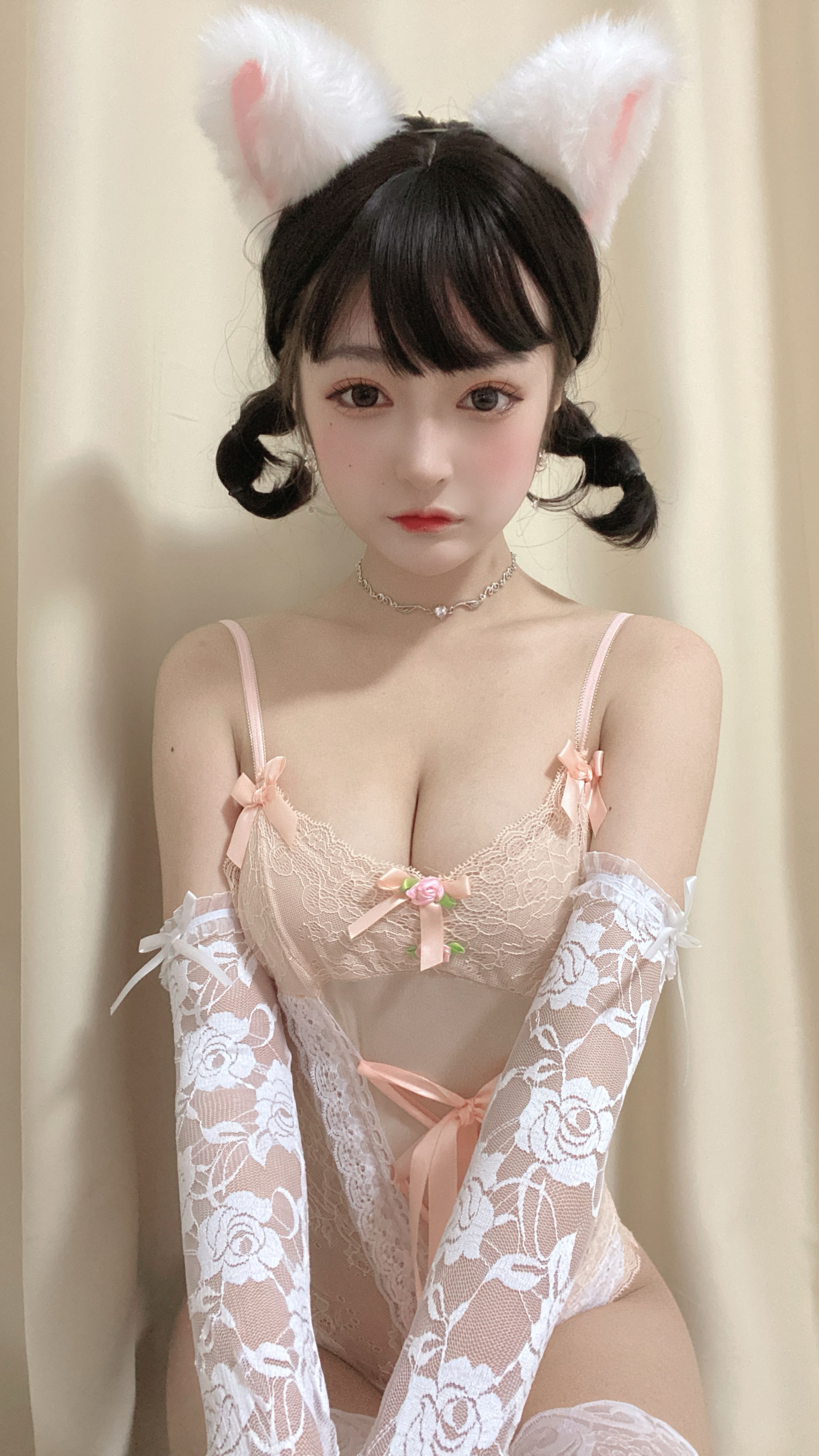 [福利COS] 动漫博主佳佳好难啊 - 法式猫耳娘