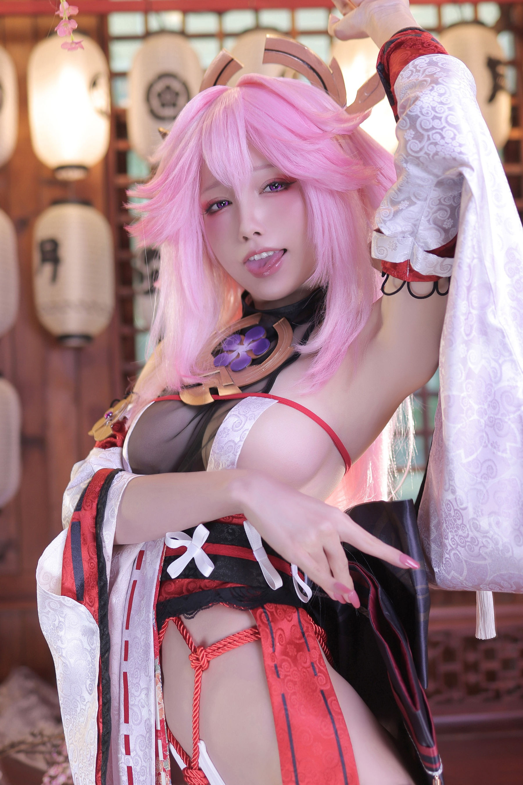 [福利COS] 动漫博主水淼aqua - 新原神八重神子
