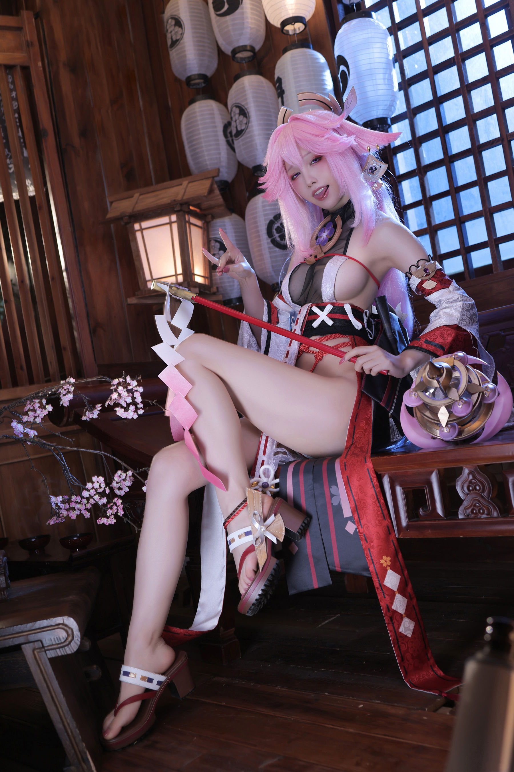[福利COS] 动漫博主水淼aqua - 新原神八重神子