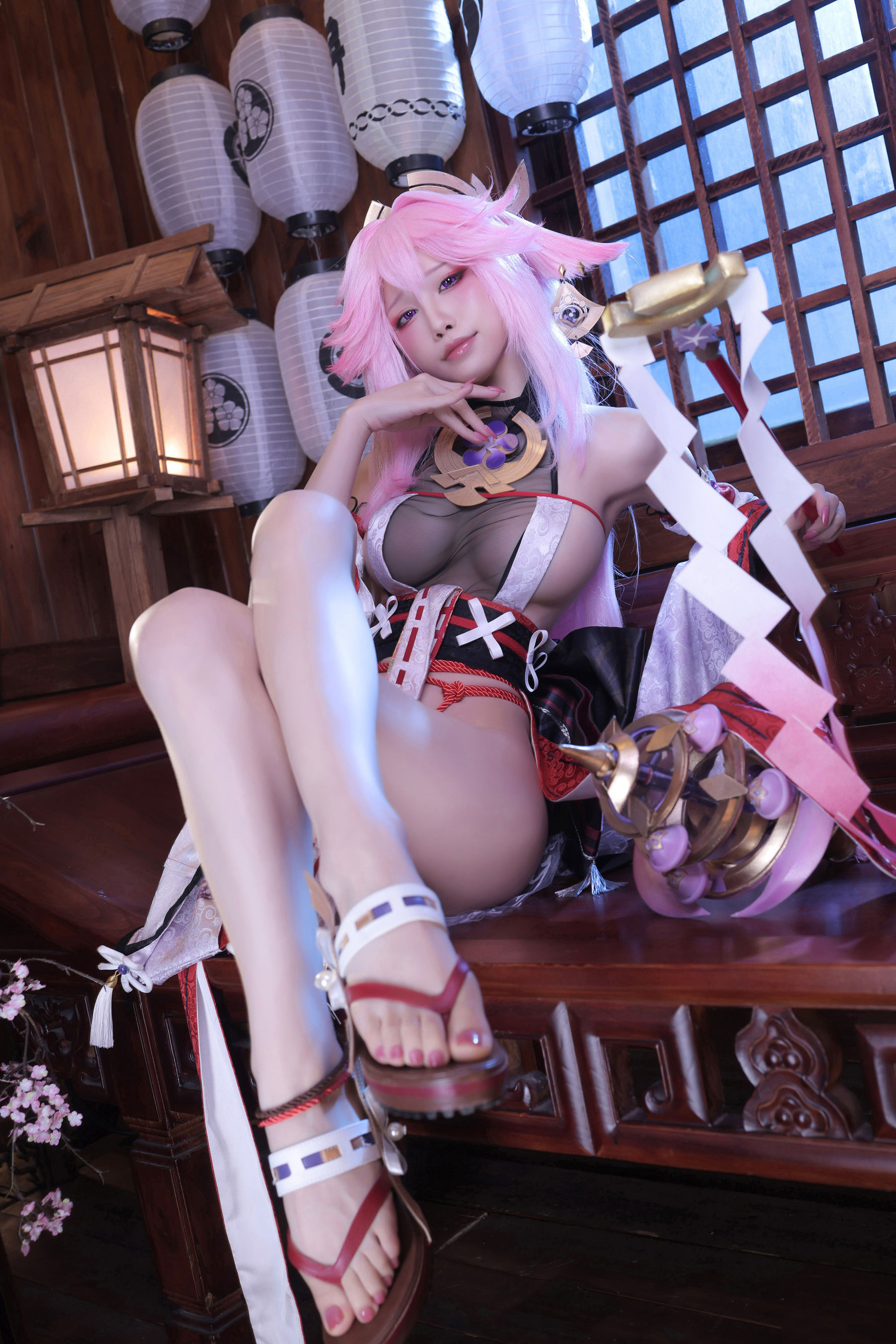 [福利COS] 动漫博主水淼aqua - 新原神八重神子