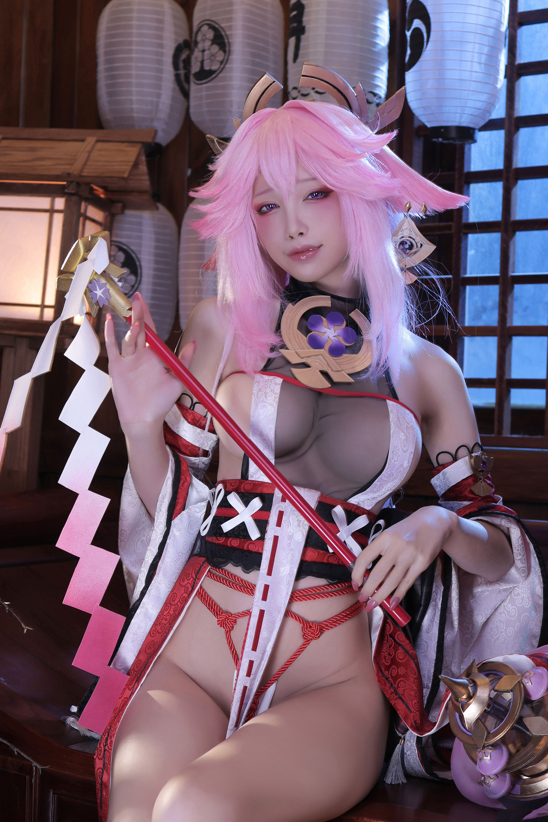 [福利COS] 动漫博主水淼aqua - 新原神八重神子
