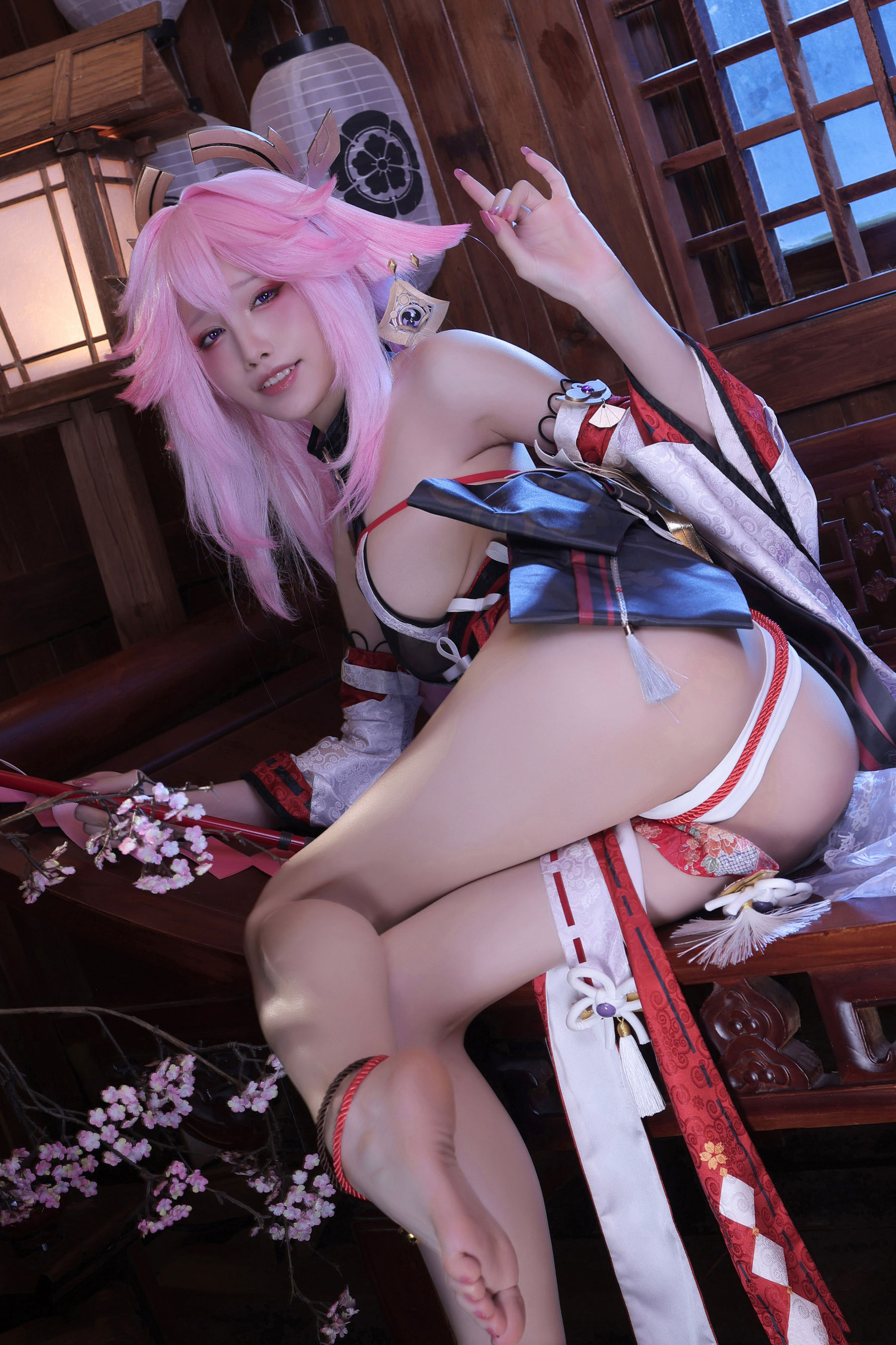 [福利COS] 动漫博主水淼aqua - 新原神八重神子