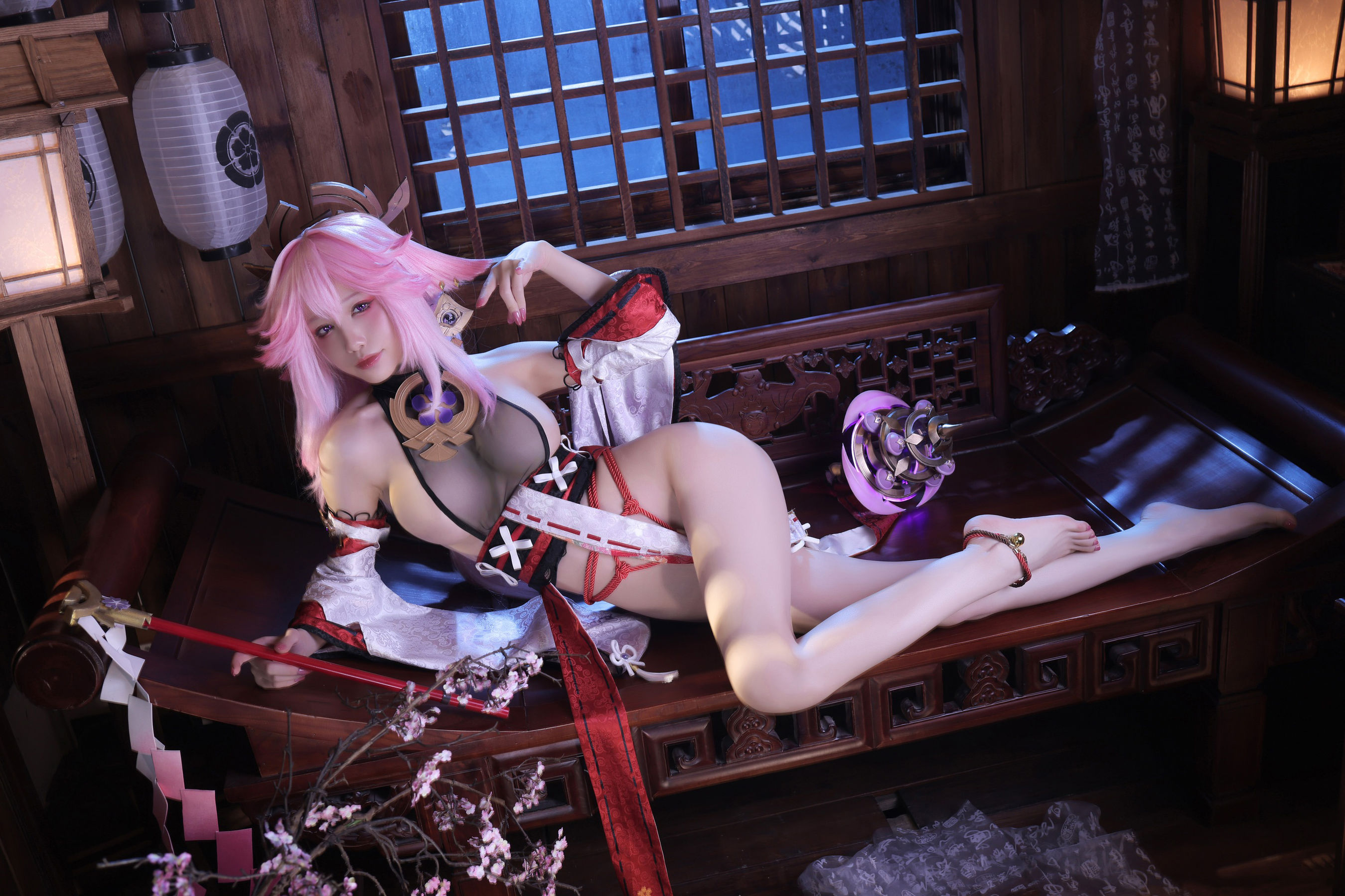 [福利COS] 动漫博主水淼aqua - 新原神八重神子