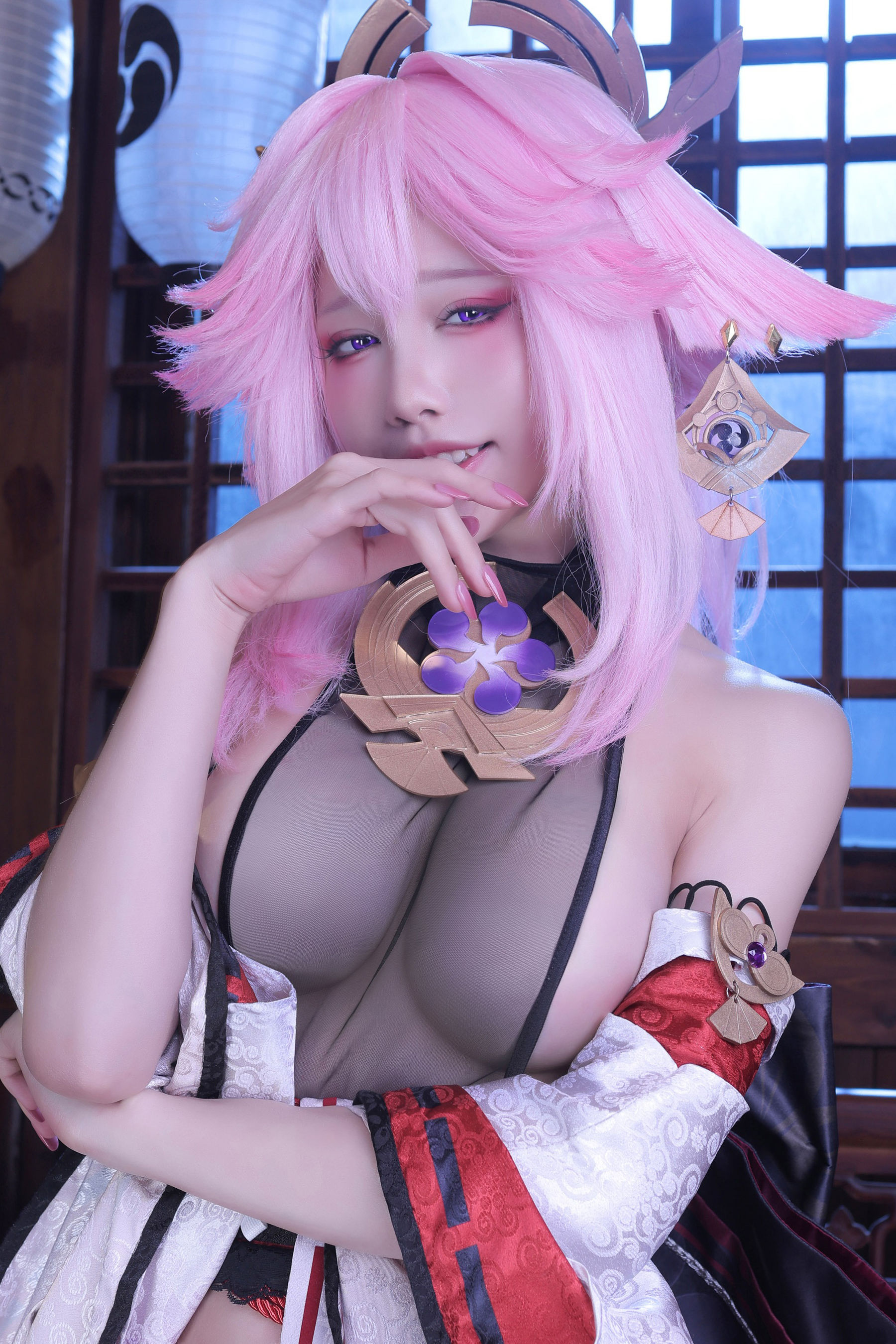 [福利COS] 动漫博主水淼aqua - 新原神八重神子
