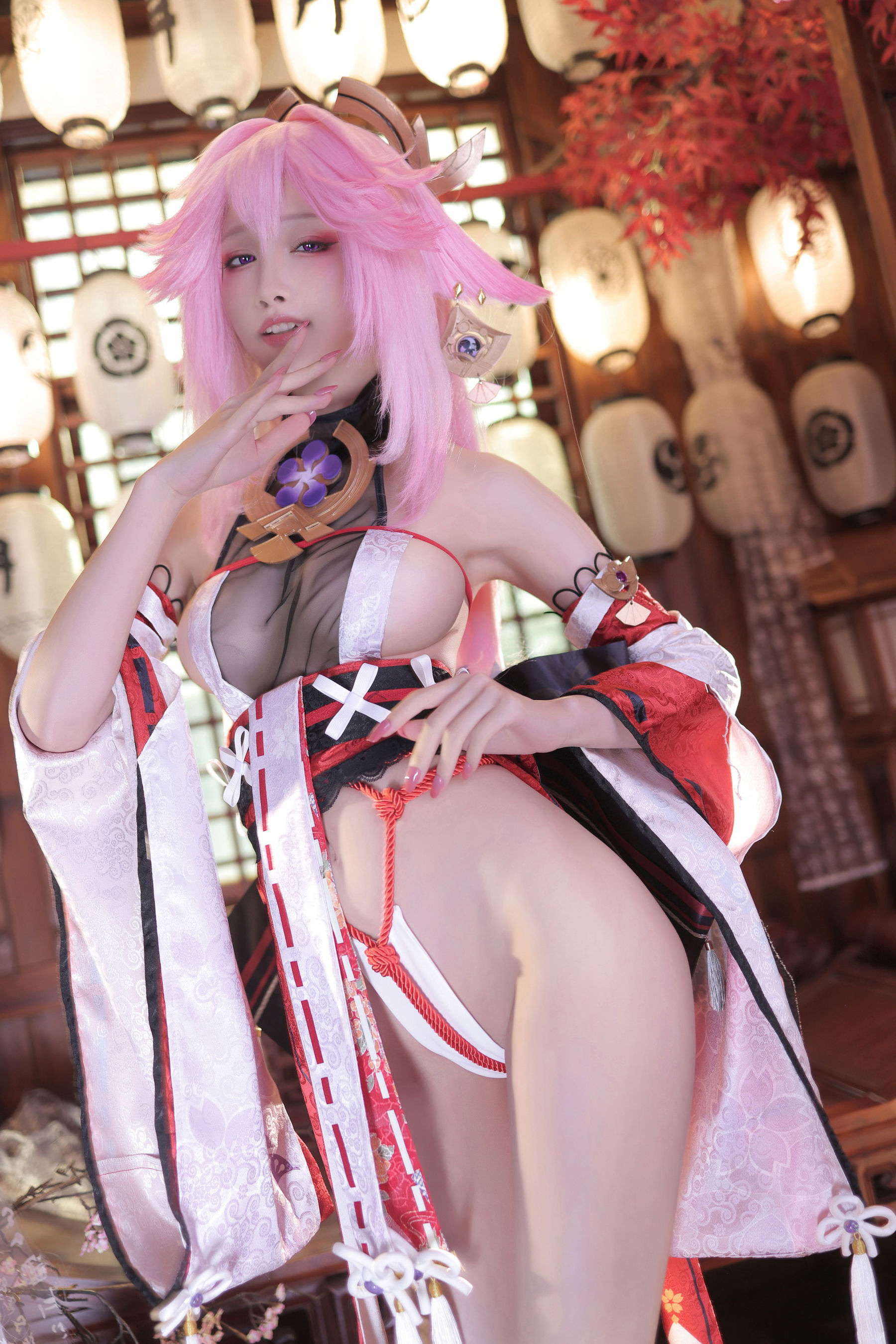 [福利COS] 动漫博主水淼aqua - 新原神八重神子