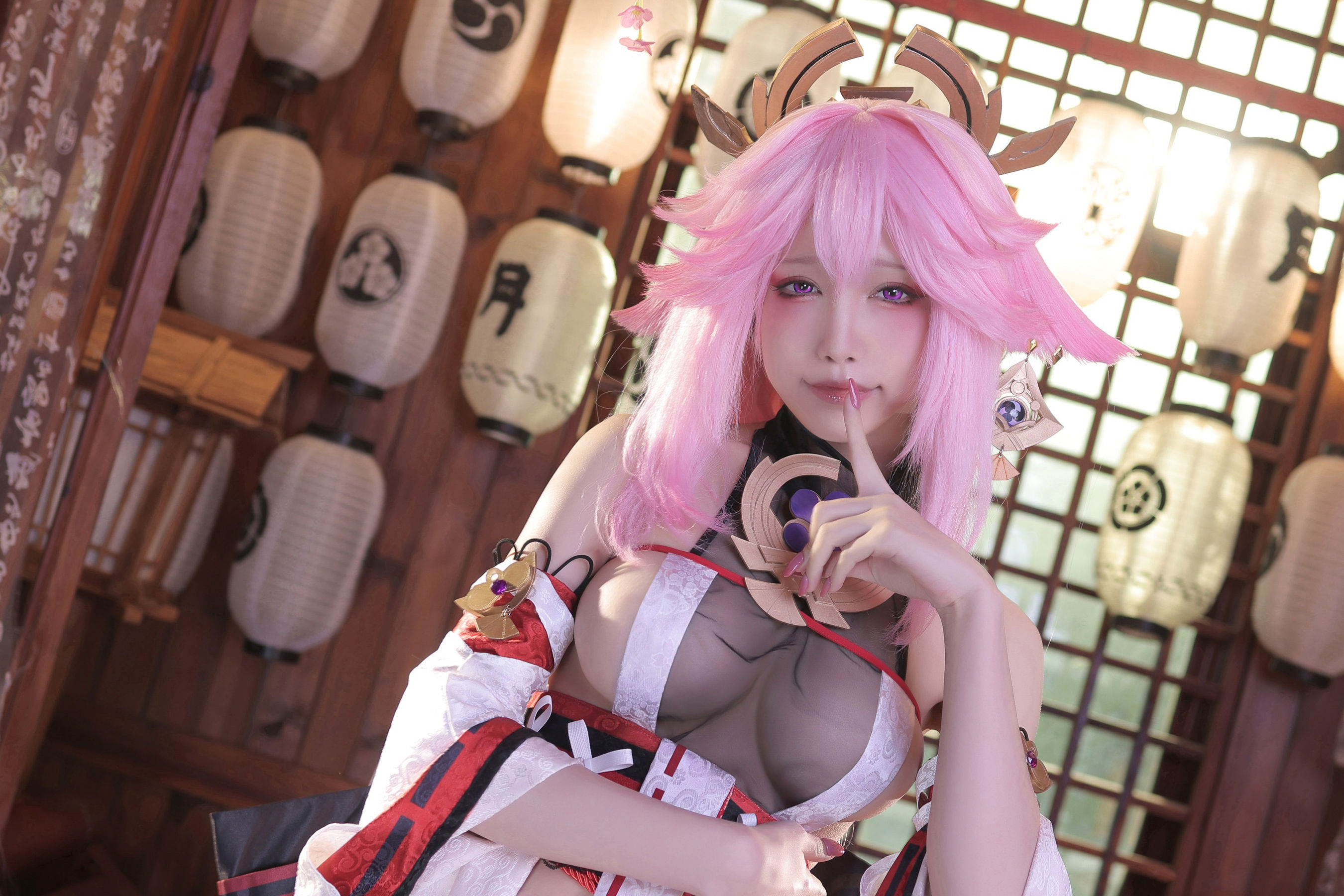 [福利COS] 动漫博主水淼aqua - 新原神八重神子