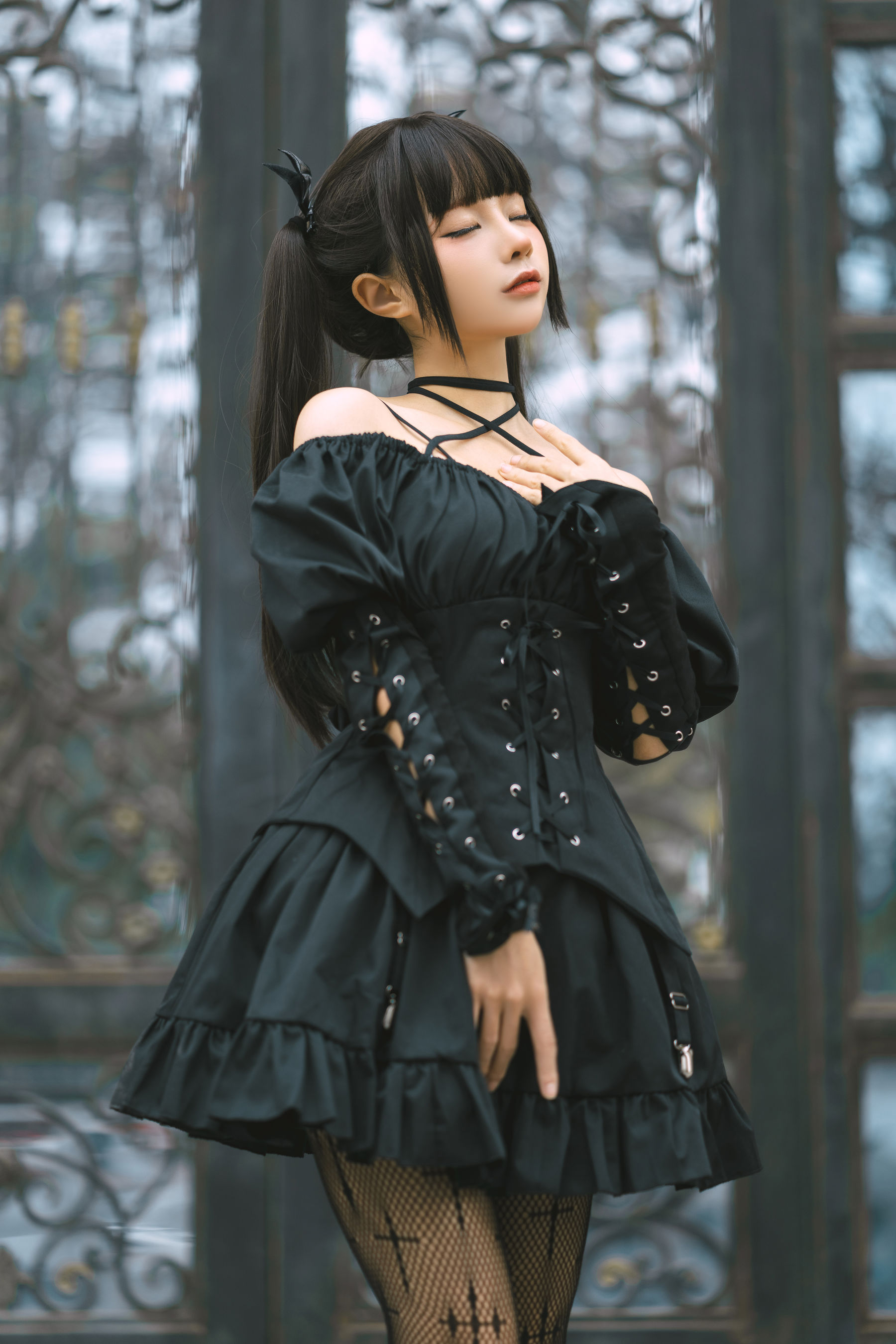 [福利COS] 动漫博主蠢沫沫 - 双马尾小恶魔