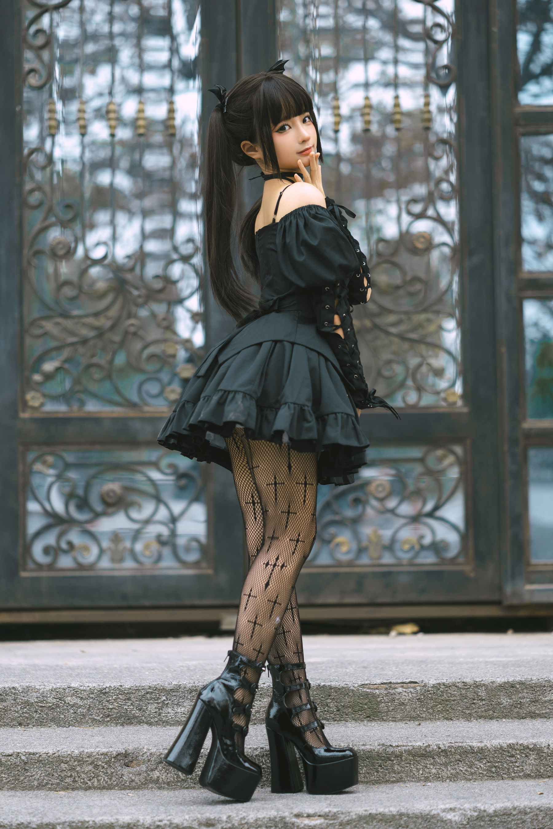 [福利COS] 动漫博主蠢沫沫 - 双马尾小恶魔
