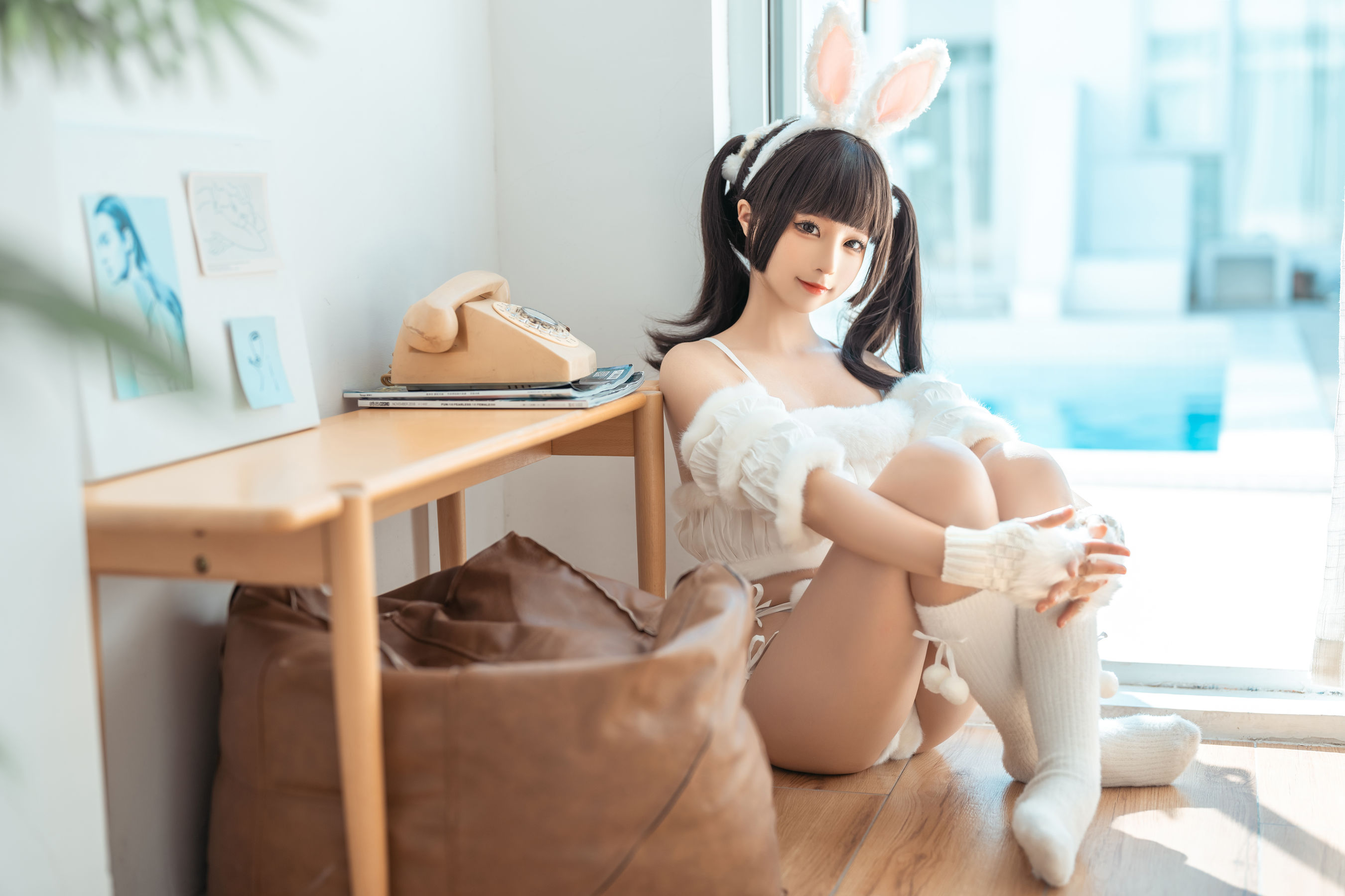 [福利COS] 动漫博主蠢沫沫 - 绵绵兔