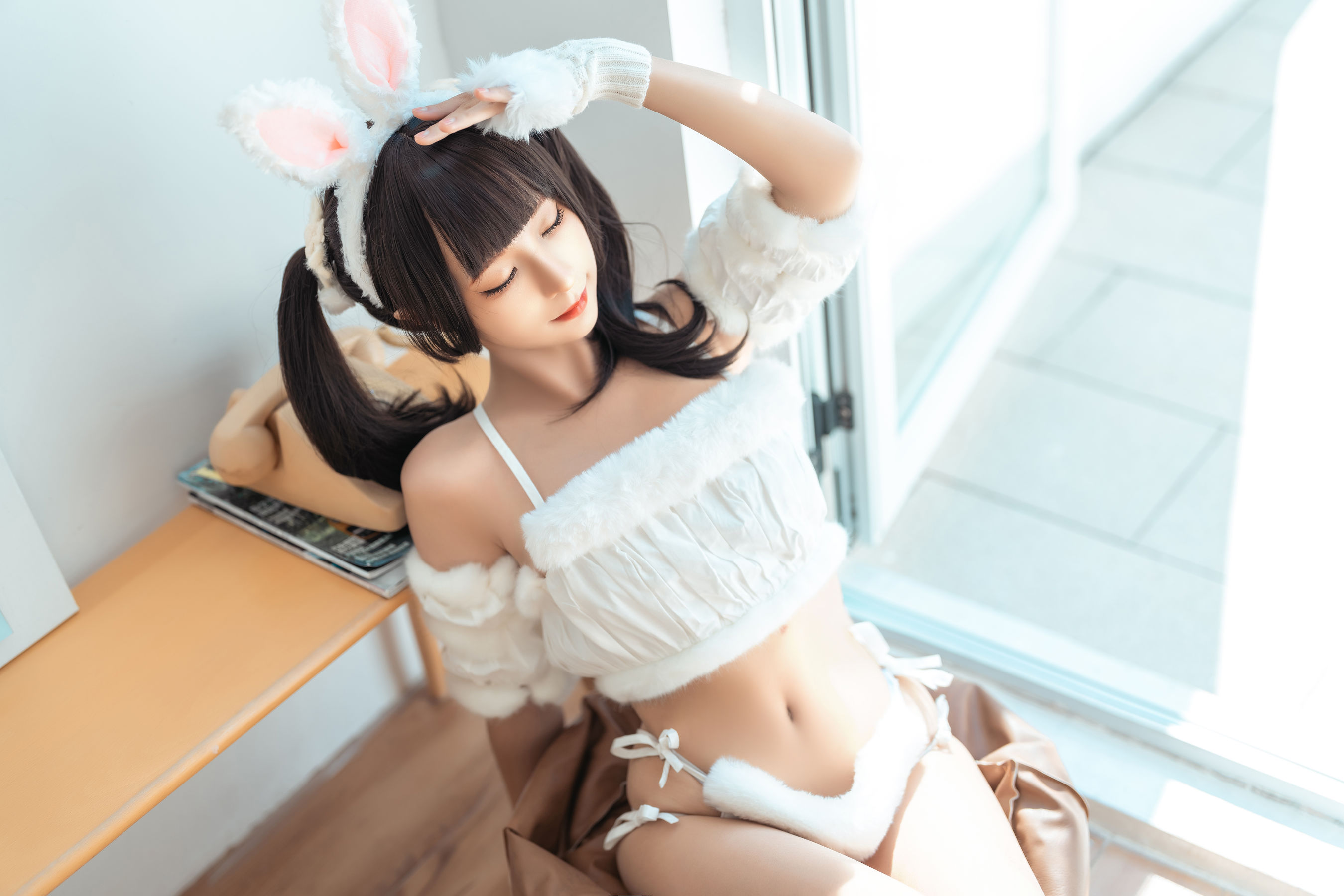 [福利COS] 动漫博主蠢沫沫 - 绵绵兔