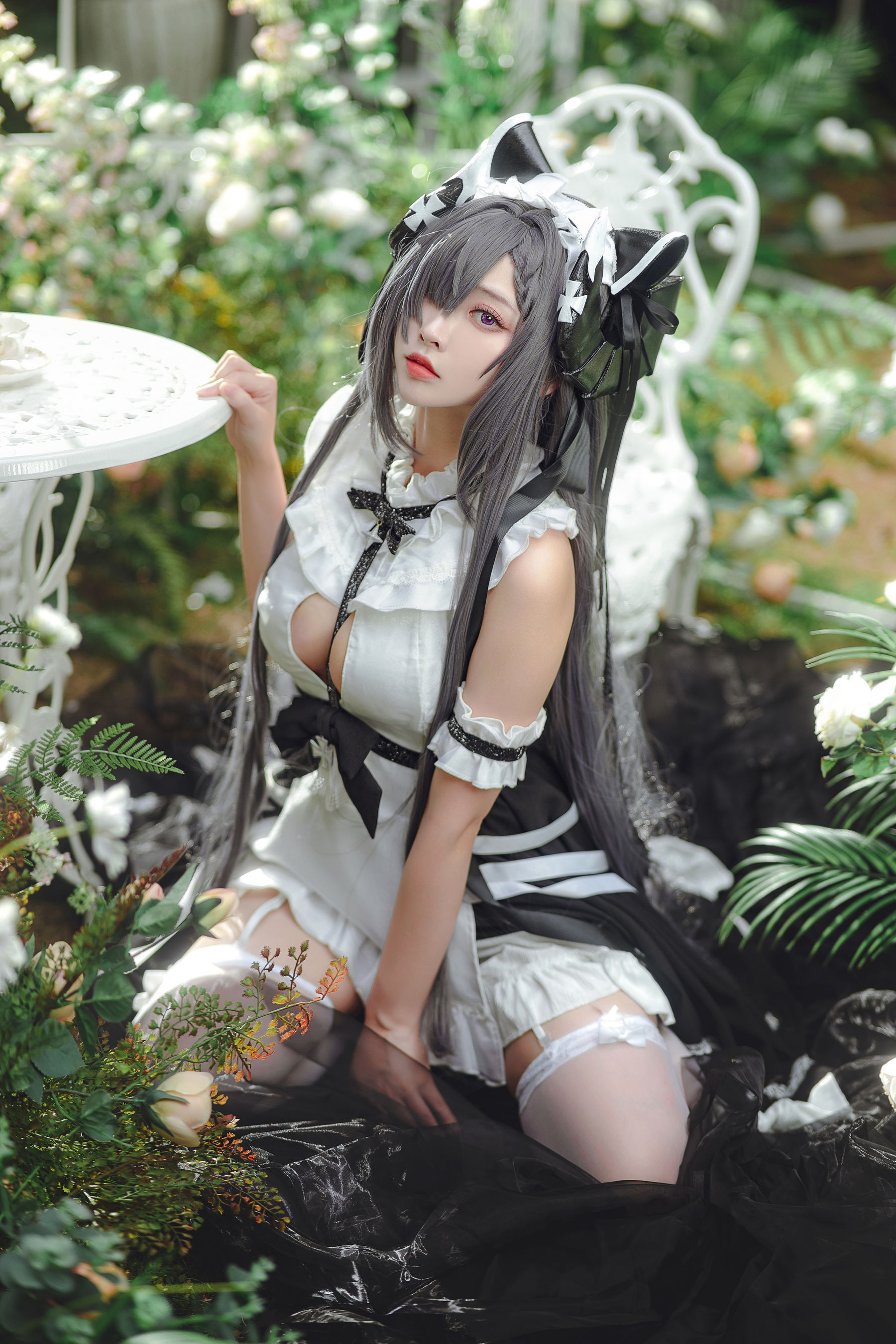 [福利COS] 宫本桜 - 奥古斯特女仆装