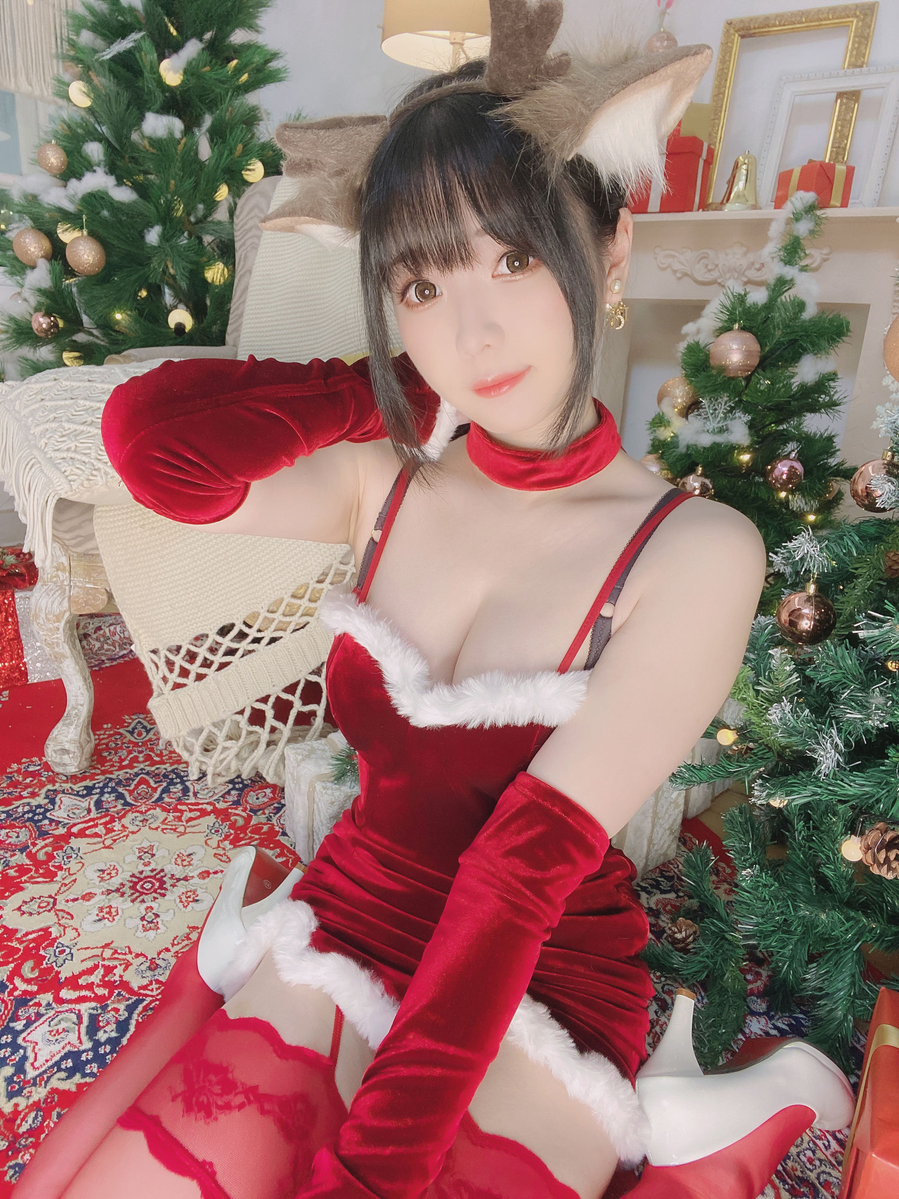 [福利COS] 微博妹纸霜月shimo[fantia] 2022-12-25 メリー・クリスマス！！