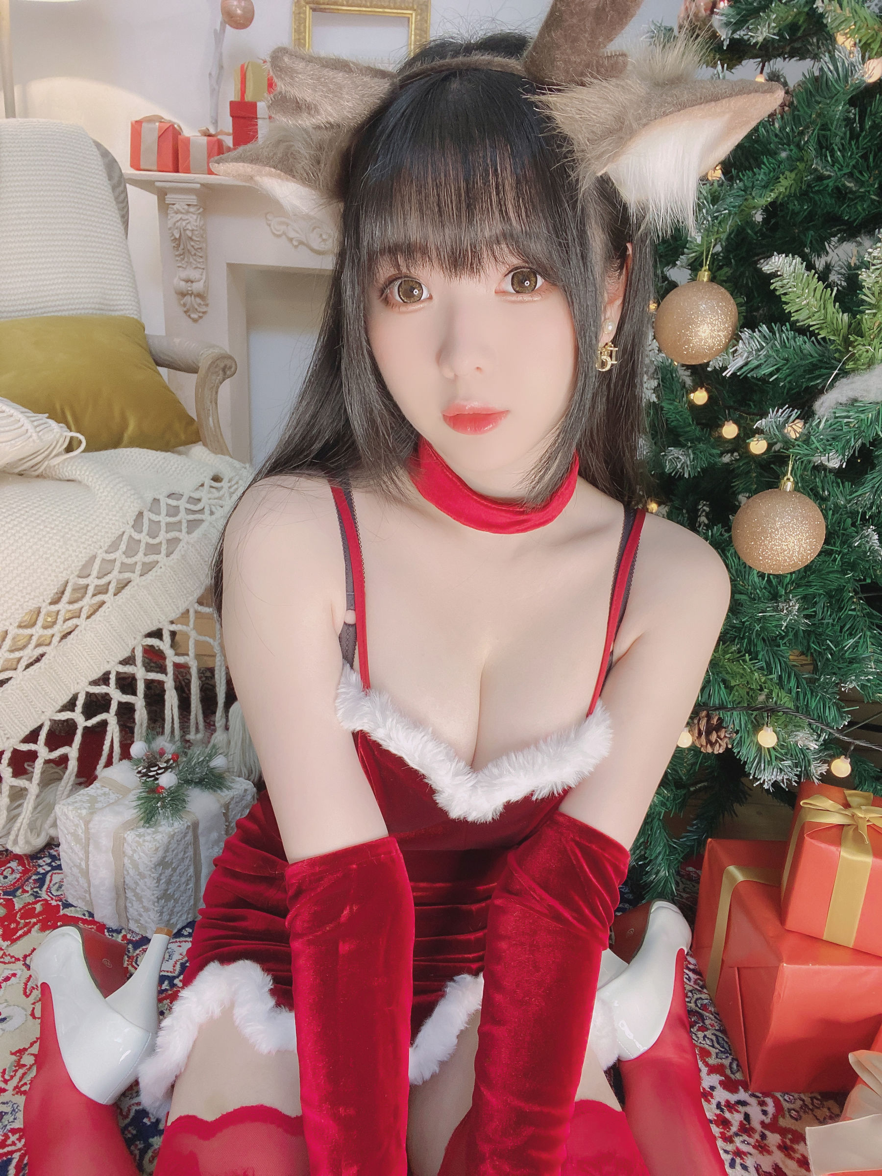 [福利COS] 微博妹纸霜月shimo[fantia] 2022-12-25 メリー・クリスマス！！