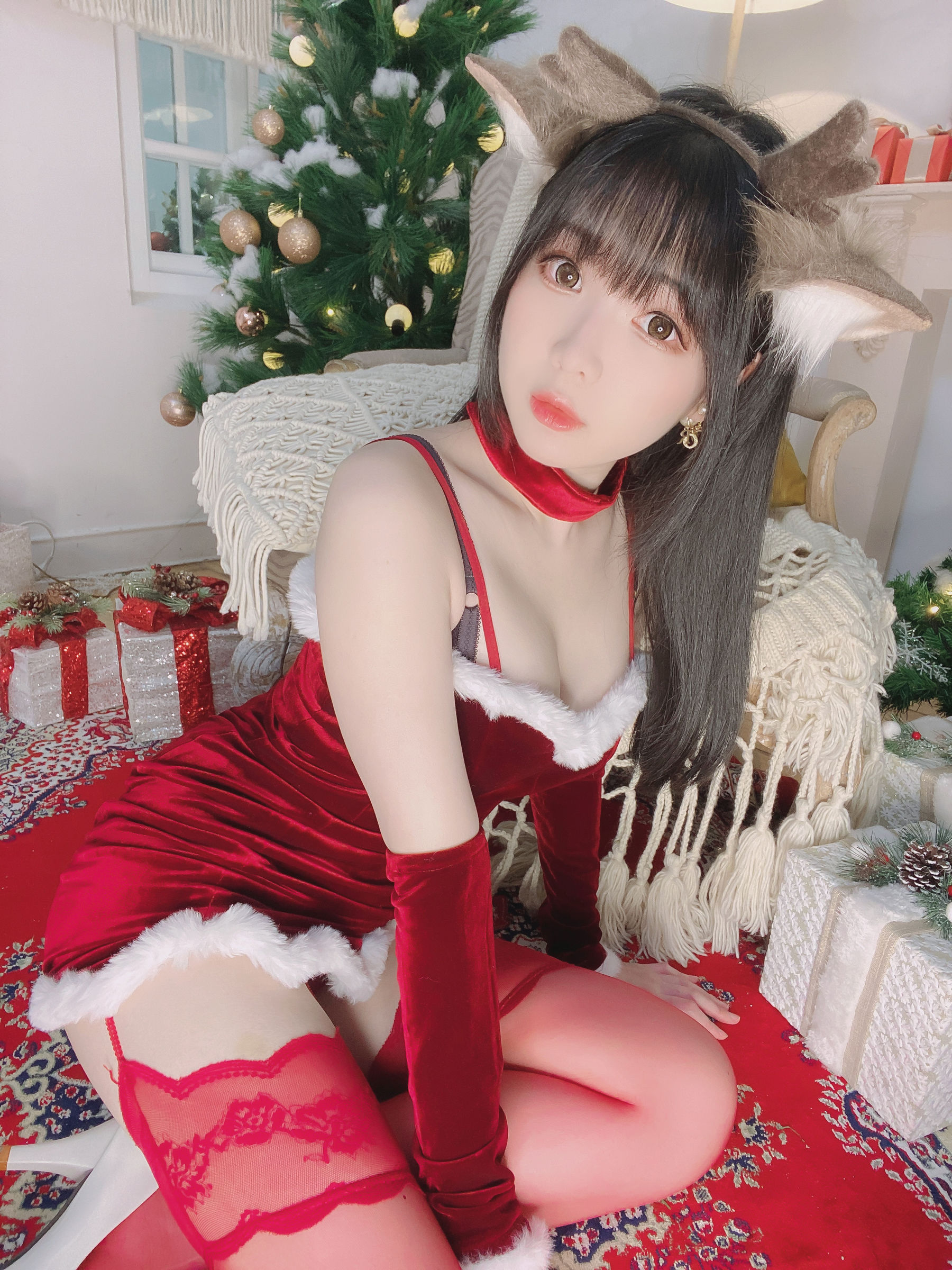 [福利COS] 微博妹纸霜月shimo[fantia] 2022-12-25 メリー・クリスマス！！