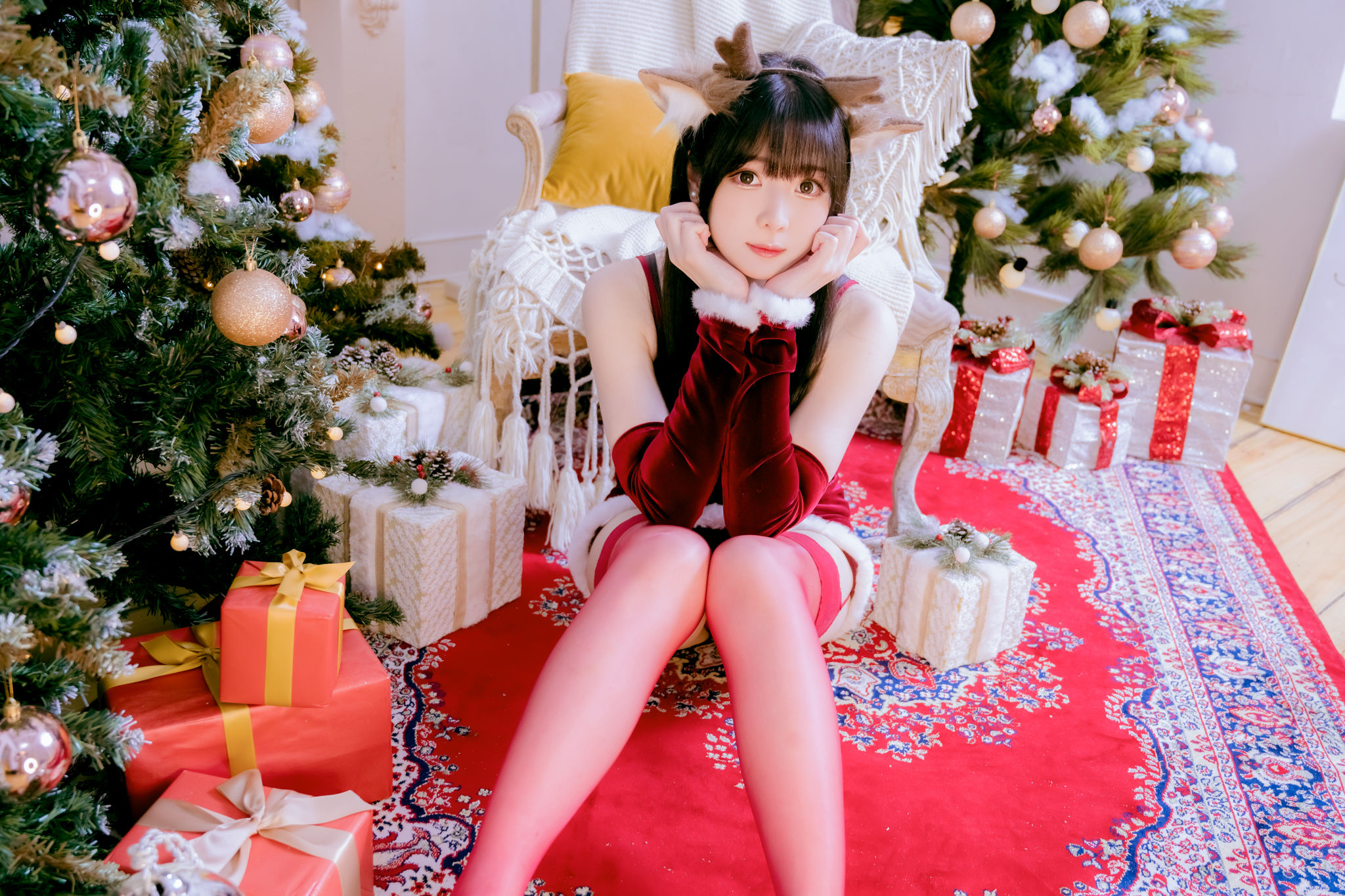 [福利COS] 微博妹纸霜月shimo[fantia] 2022-12-25 メリー・クリスマス！！