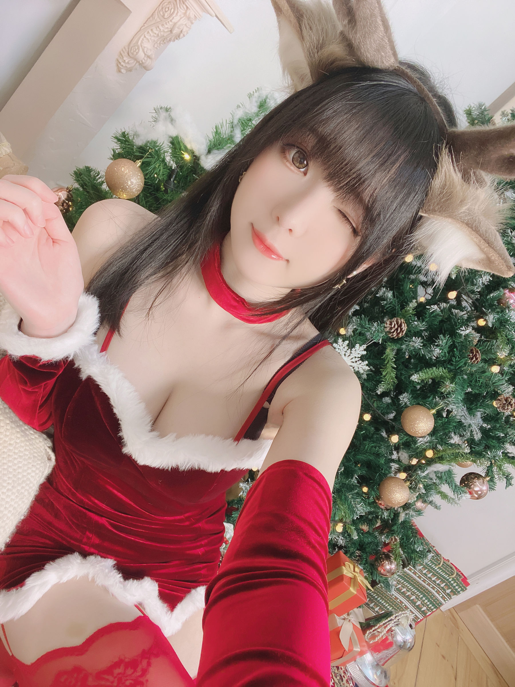[福利COS] 微博妹纸霜月shimo[fantia] 2022-12-25 メリー・クリスマス！！
