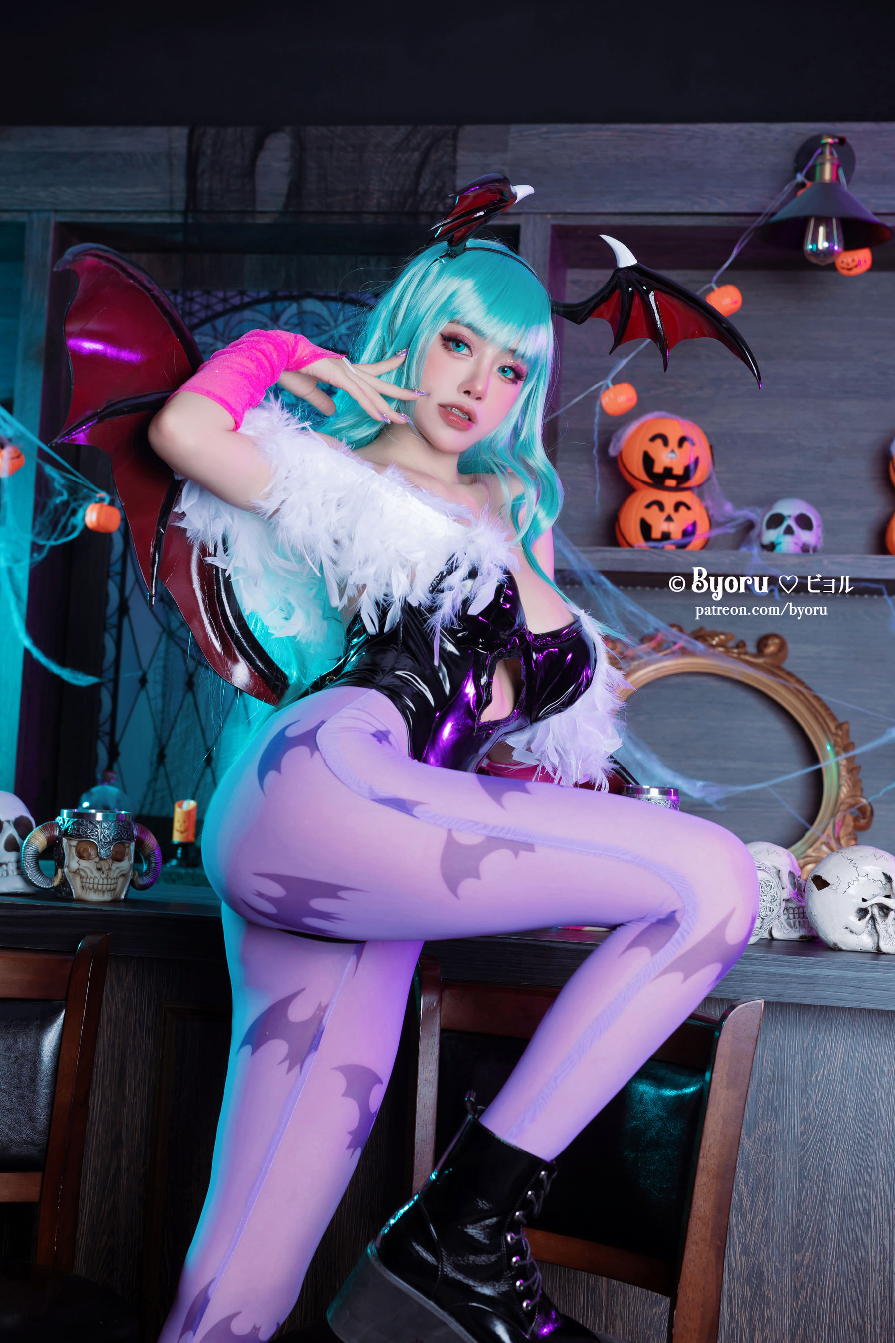 [福利COS] 日本性感萝莉Byoru - Morrigan