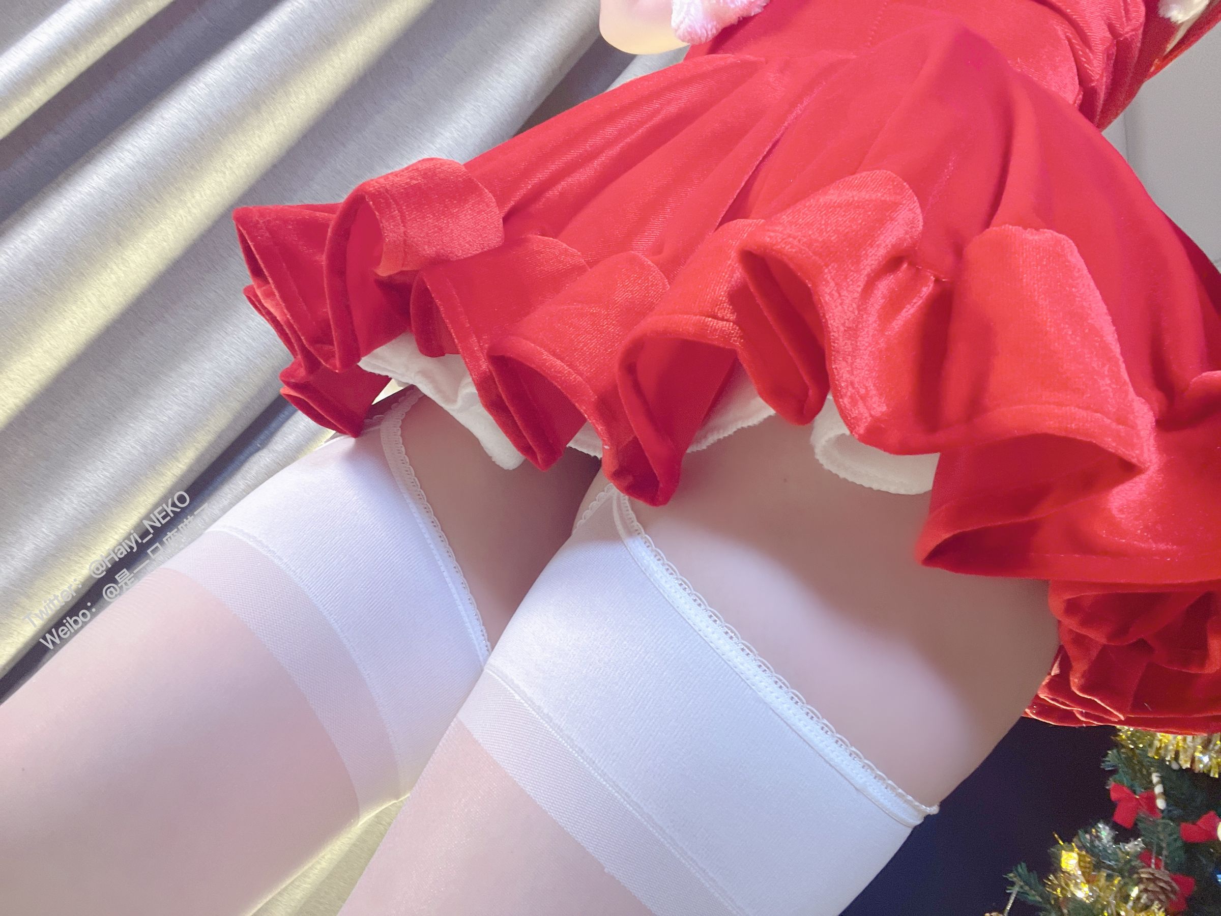 [福利COS] 是一只废喵了 - 圣诞连衣裙