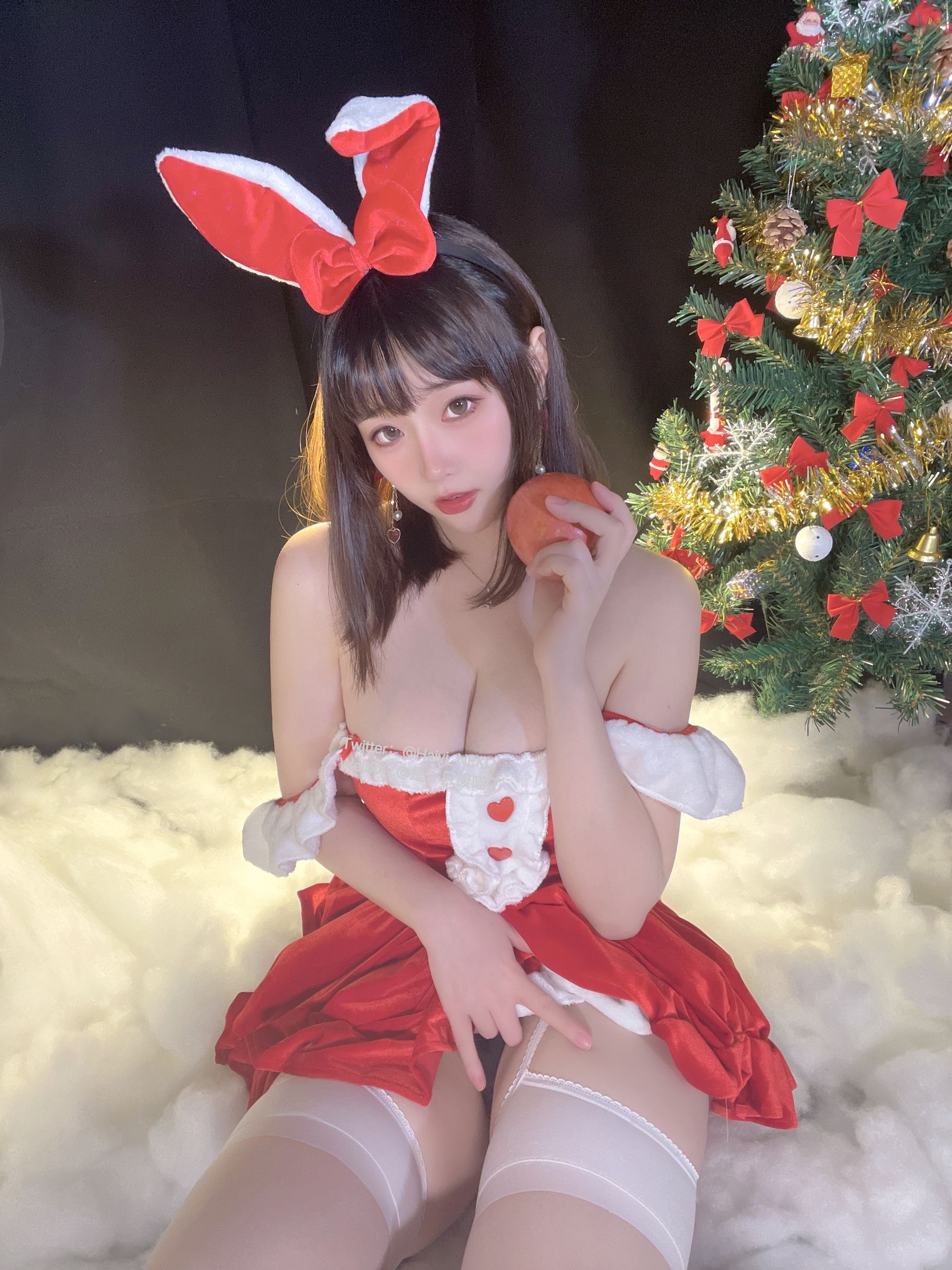 [福利COS] 是一只废喵了 - 圣诞连衣裙