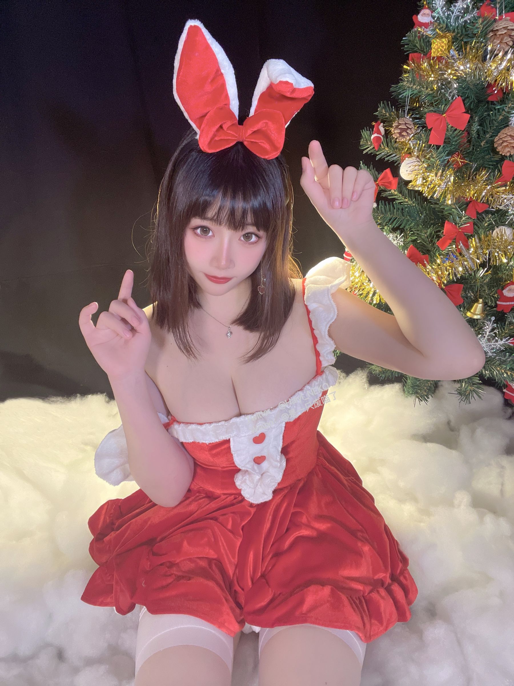 [福利COS] 是一只废喵了 - 圣诞连衣裙
