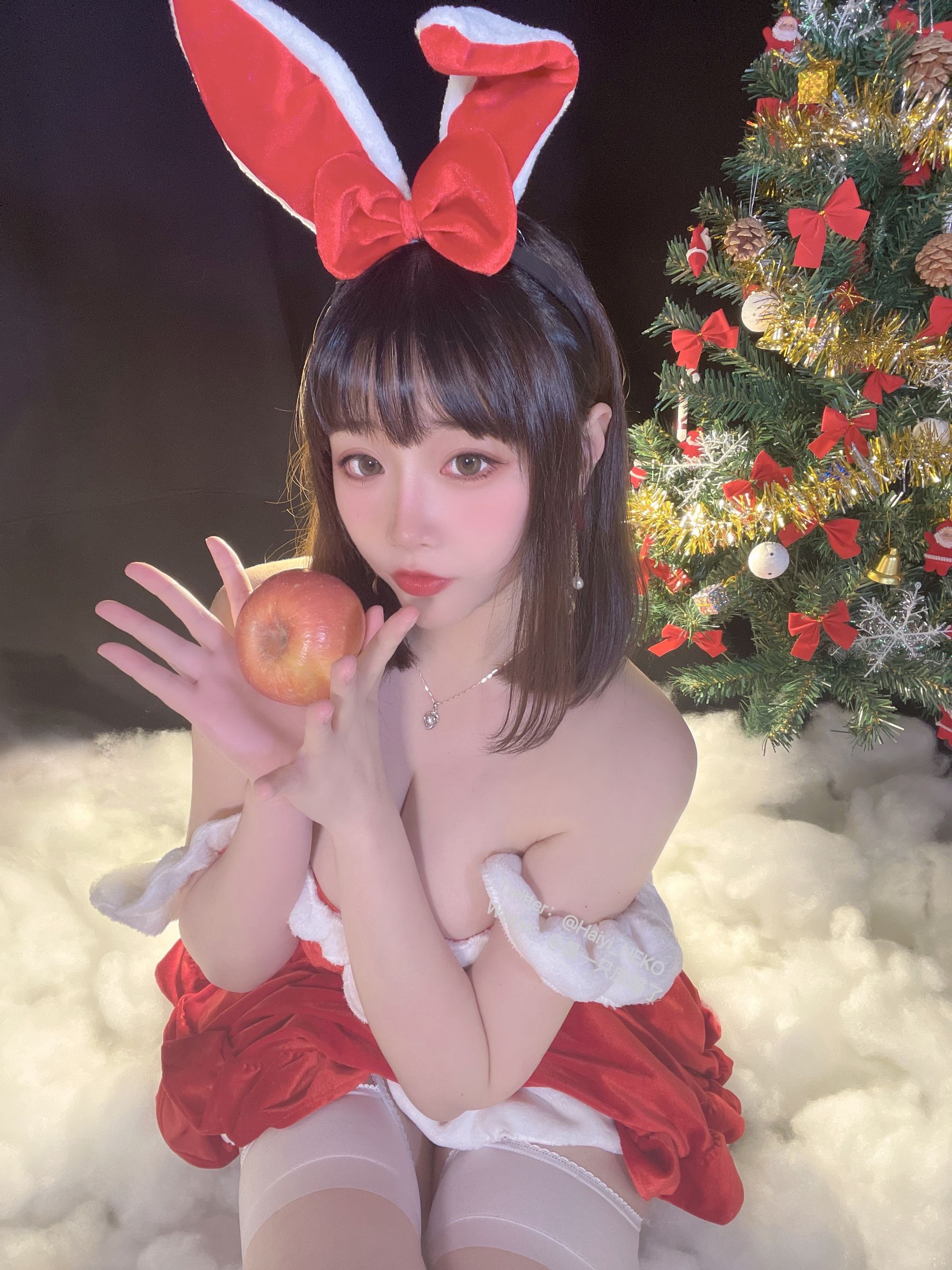 [福利COS] 是一只废喵了 - 圣诞连衣裙