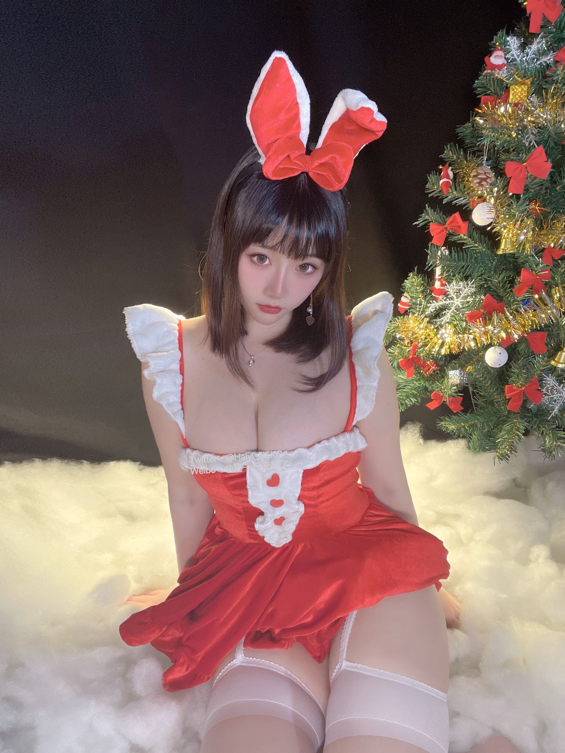 [福利COS] 是一只废喵了 - 圣诞连衣裙