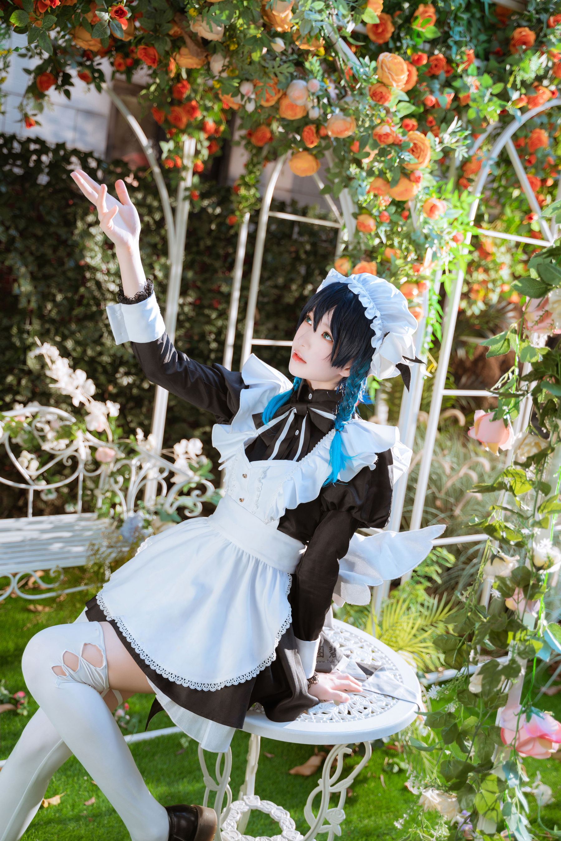 [福利COS] 桜桃喵 - 温迪女仆