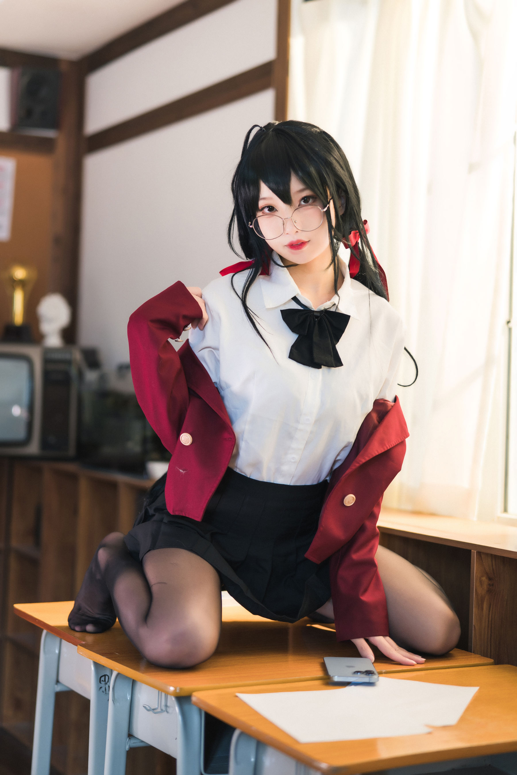 [福利COS] 狐玖玖 - 碧蓝航线 大凤JK