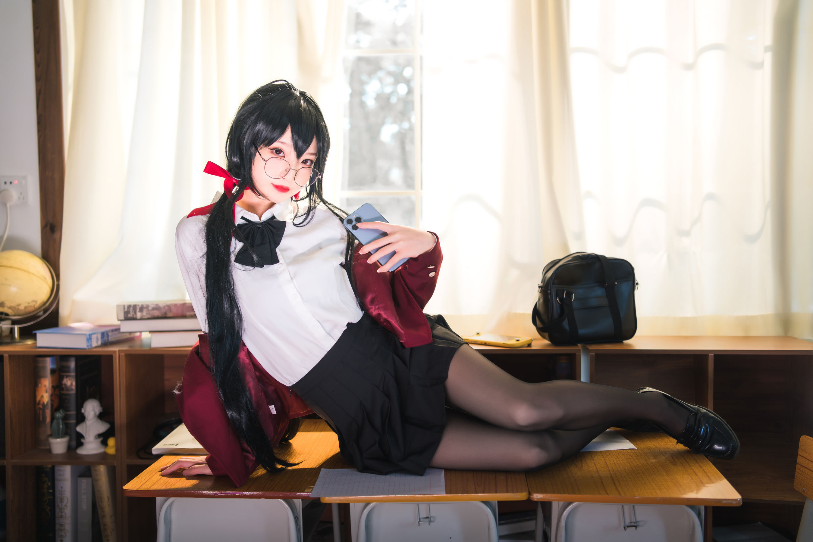 [福利COS] 狐玖玖 - 碧蓝航线 大凤JK
