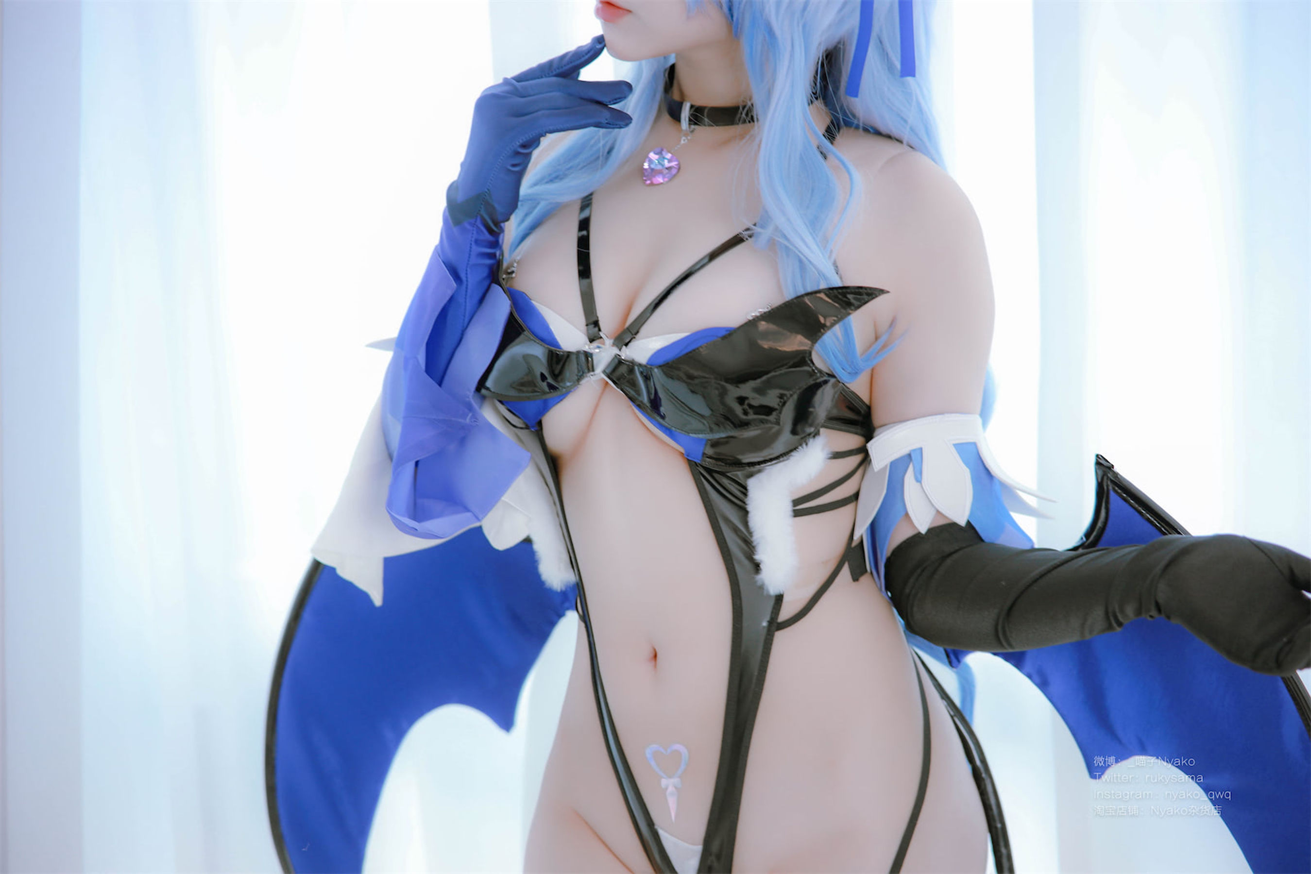 [福利COS] 萌妹子Nyako喵子 - 原神甘雨魅魔