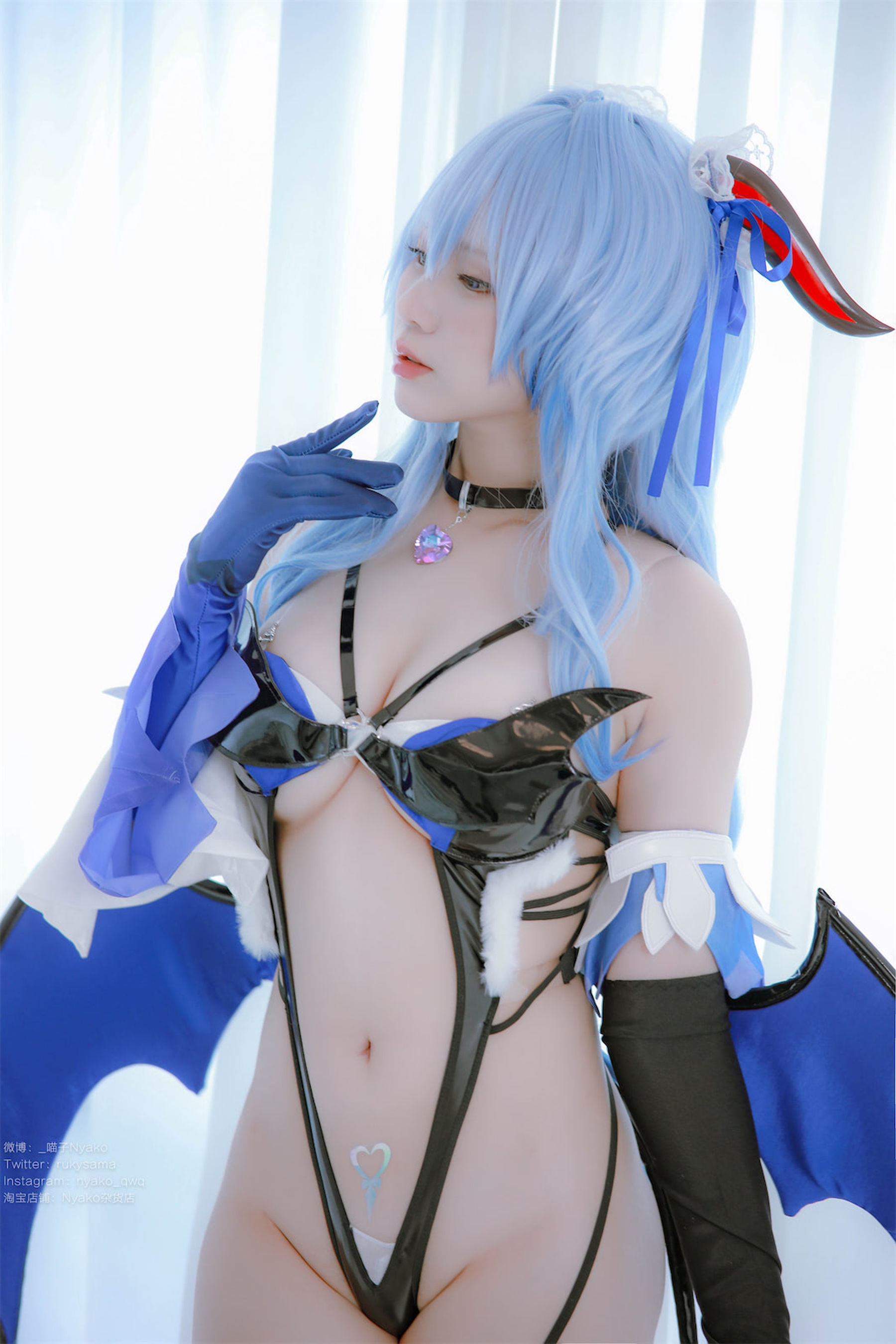 [福利COS] 萌妹子Nyako喵子 - 原神甘雨魅魔