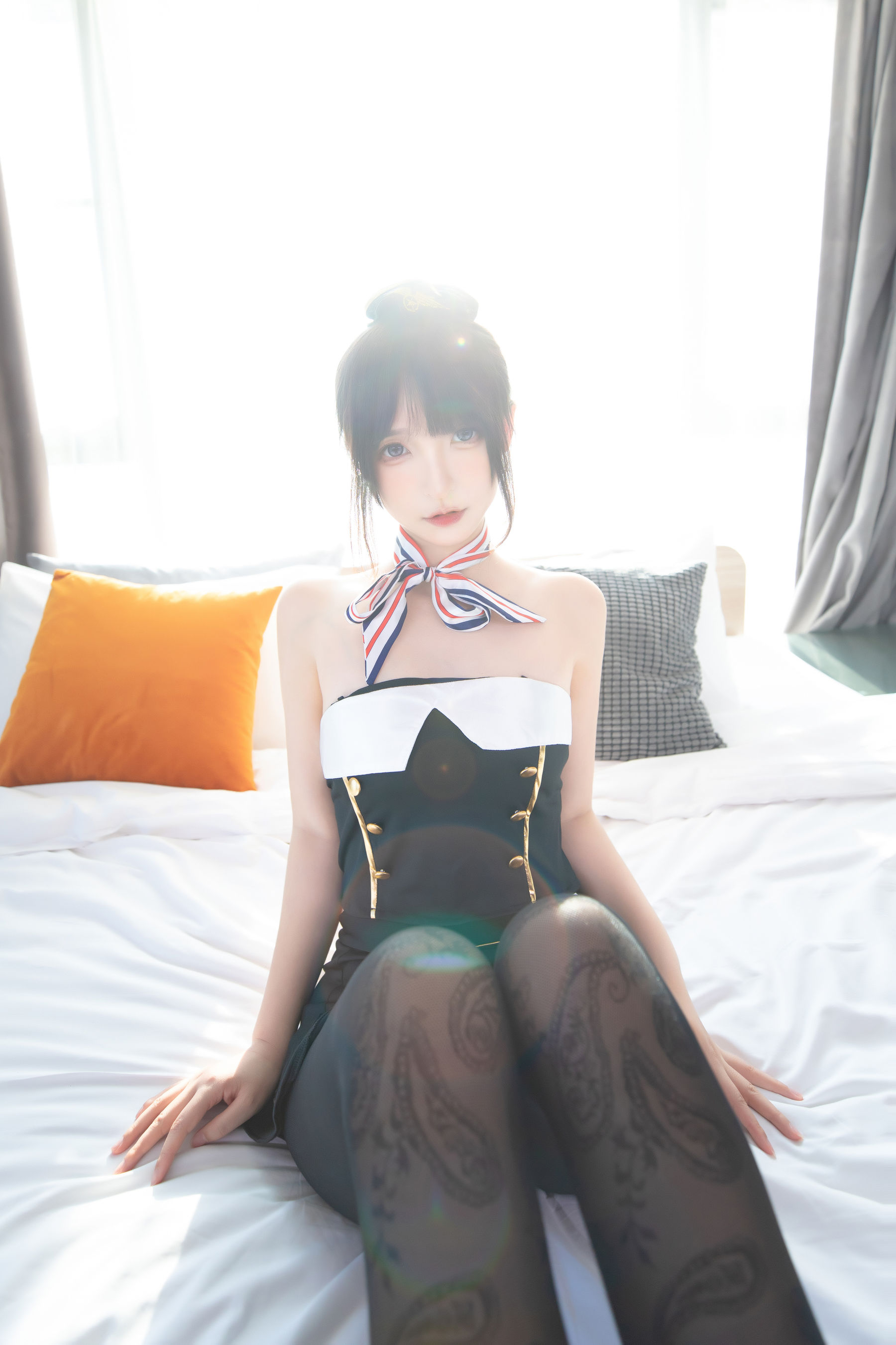 [福利COS] 萝莉神楽板真冬 空中邂逅