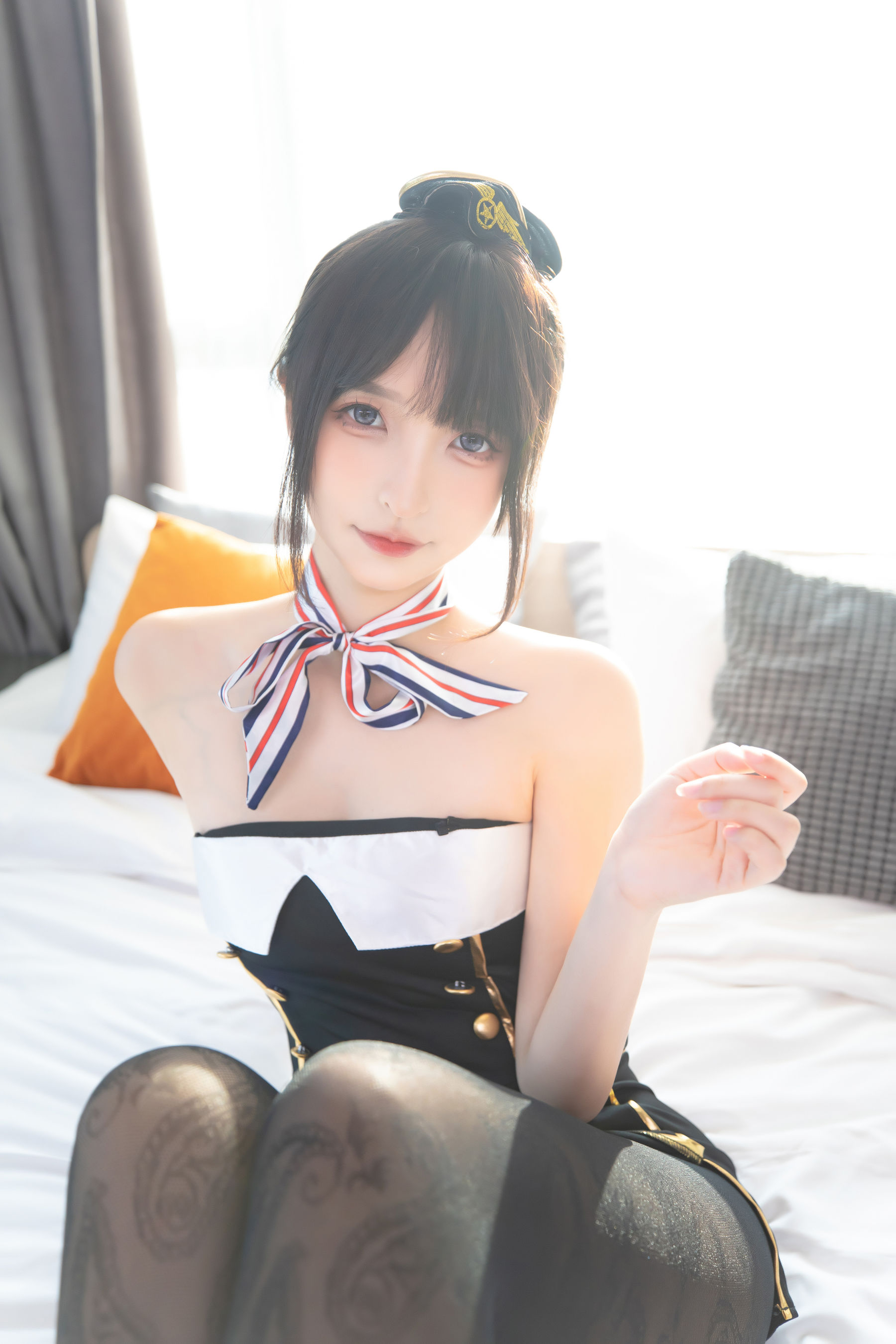 [福利COS] 萝莉神楽板真冬 空中邂逅