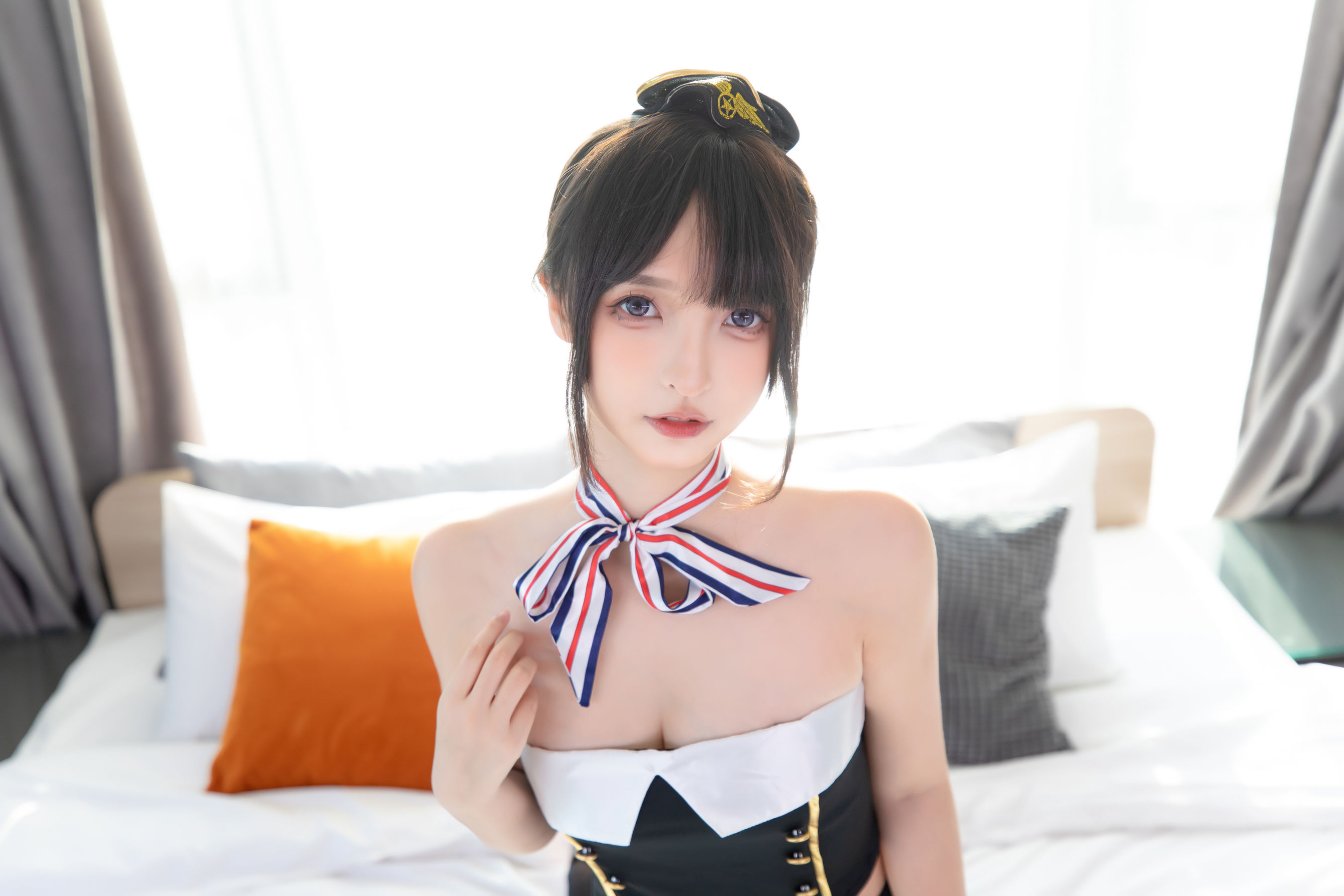 [福利COS] 萝莉神楽板真冬 空中邂逅