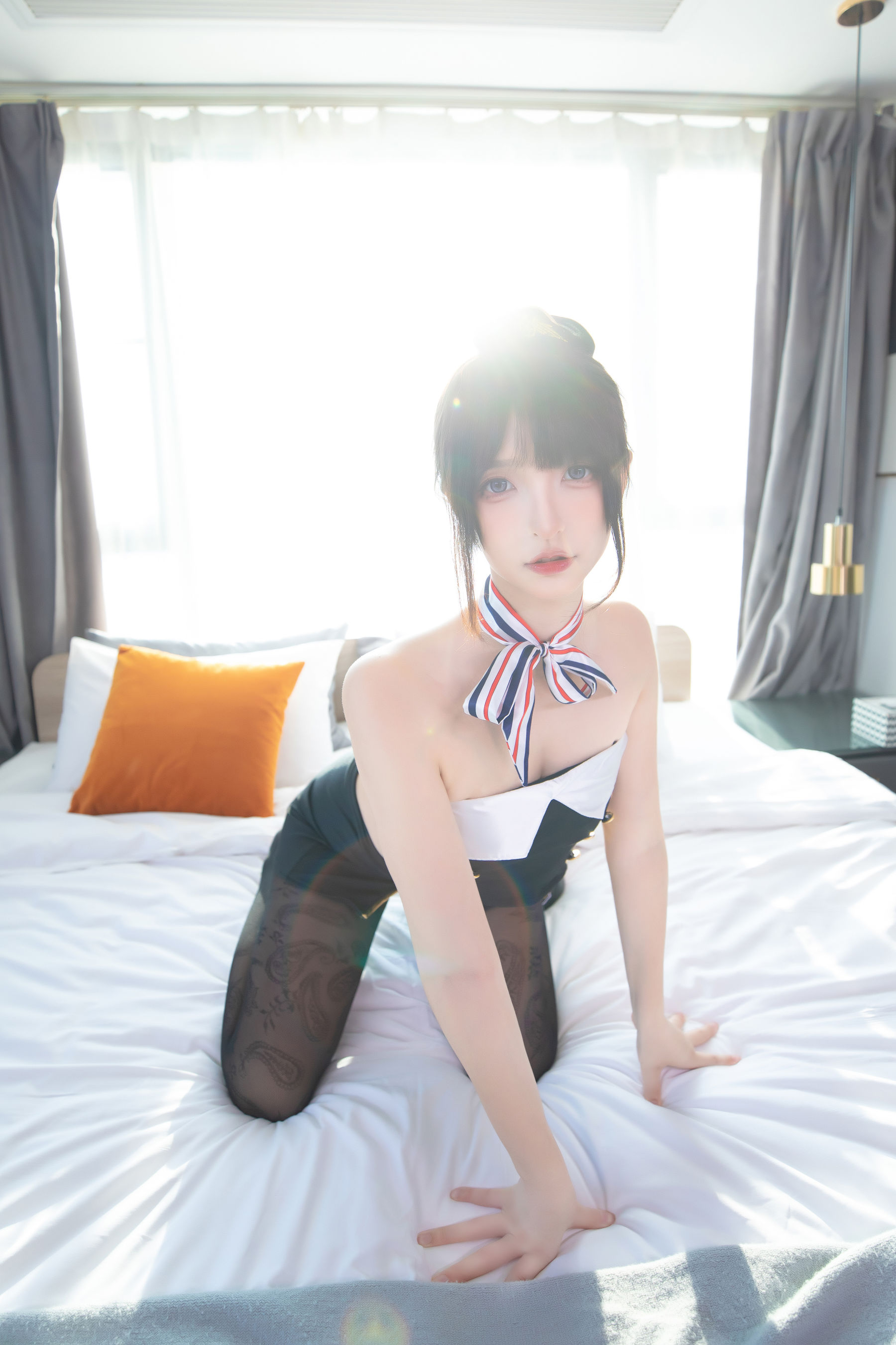 [福利COS] 萝莉神楽板真冬 空中邂逅