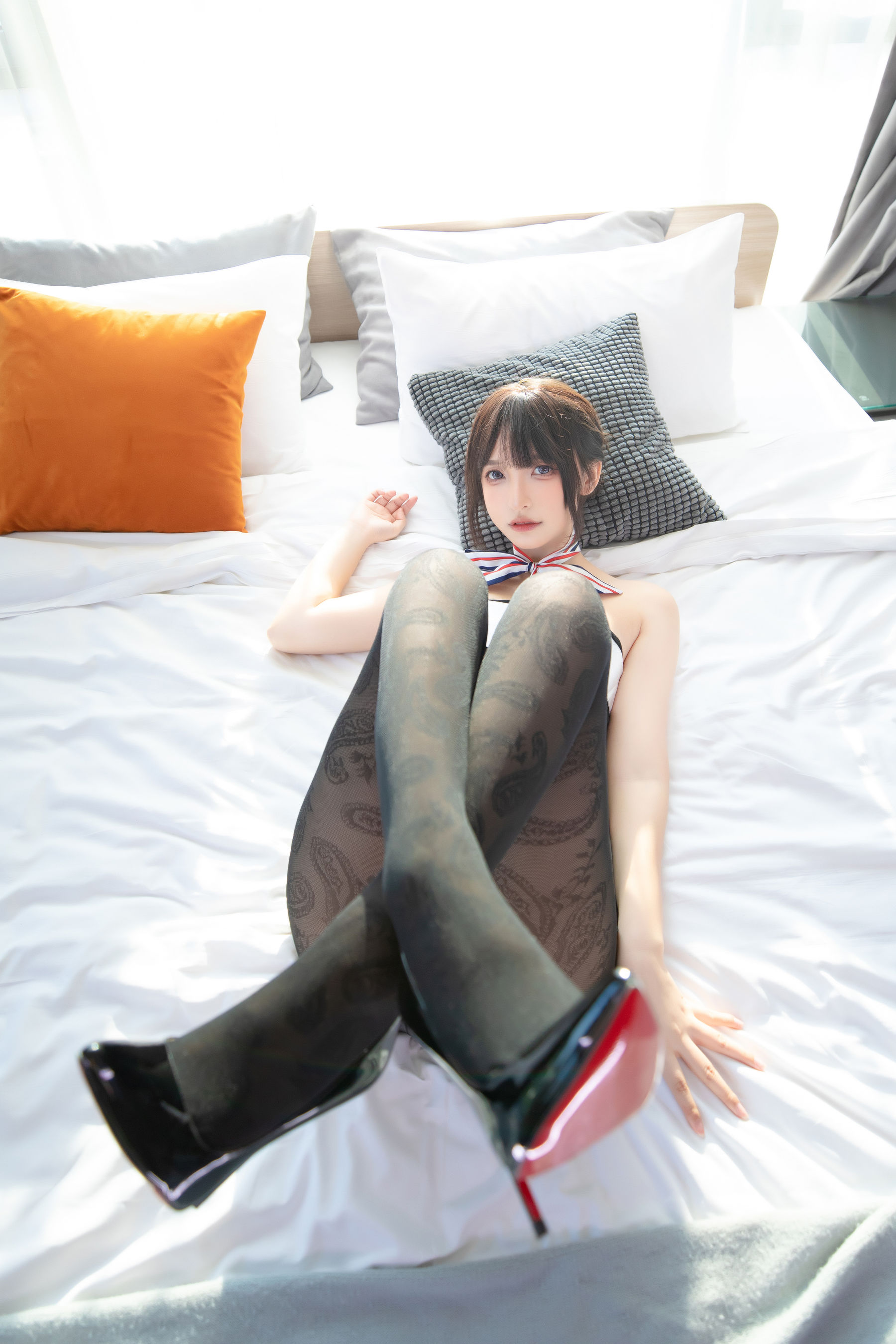 [福利COS] 萝莉神楽板真冬 空中邂逅