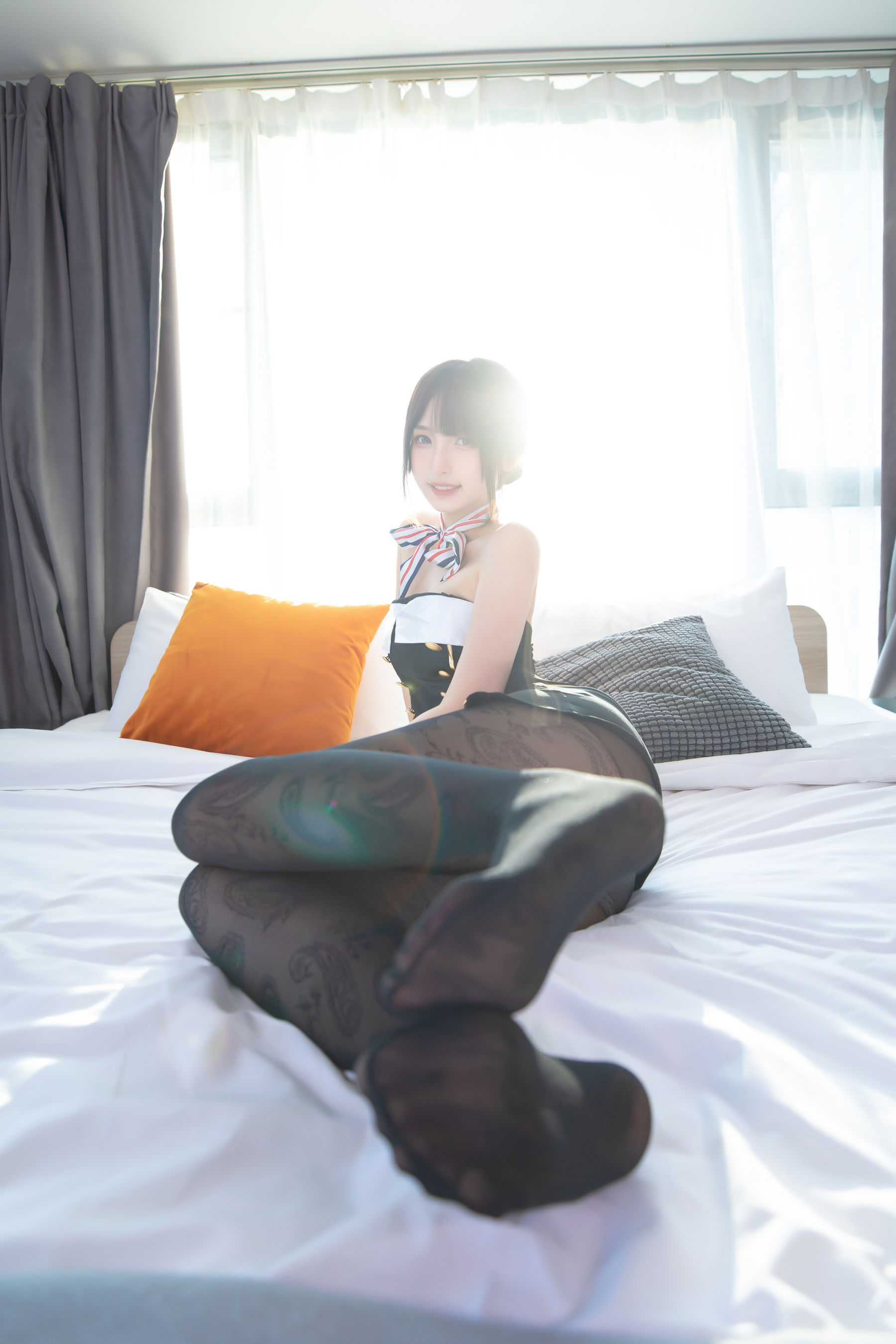 [福利COS] 萝莉神楽板真冬 空中邂逅