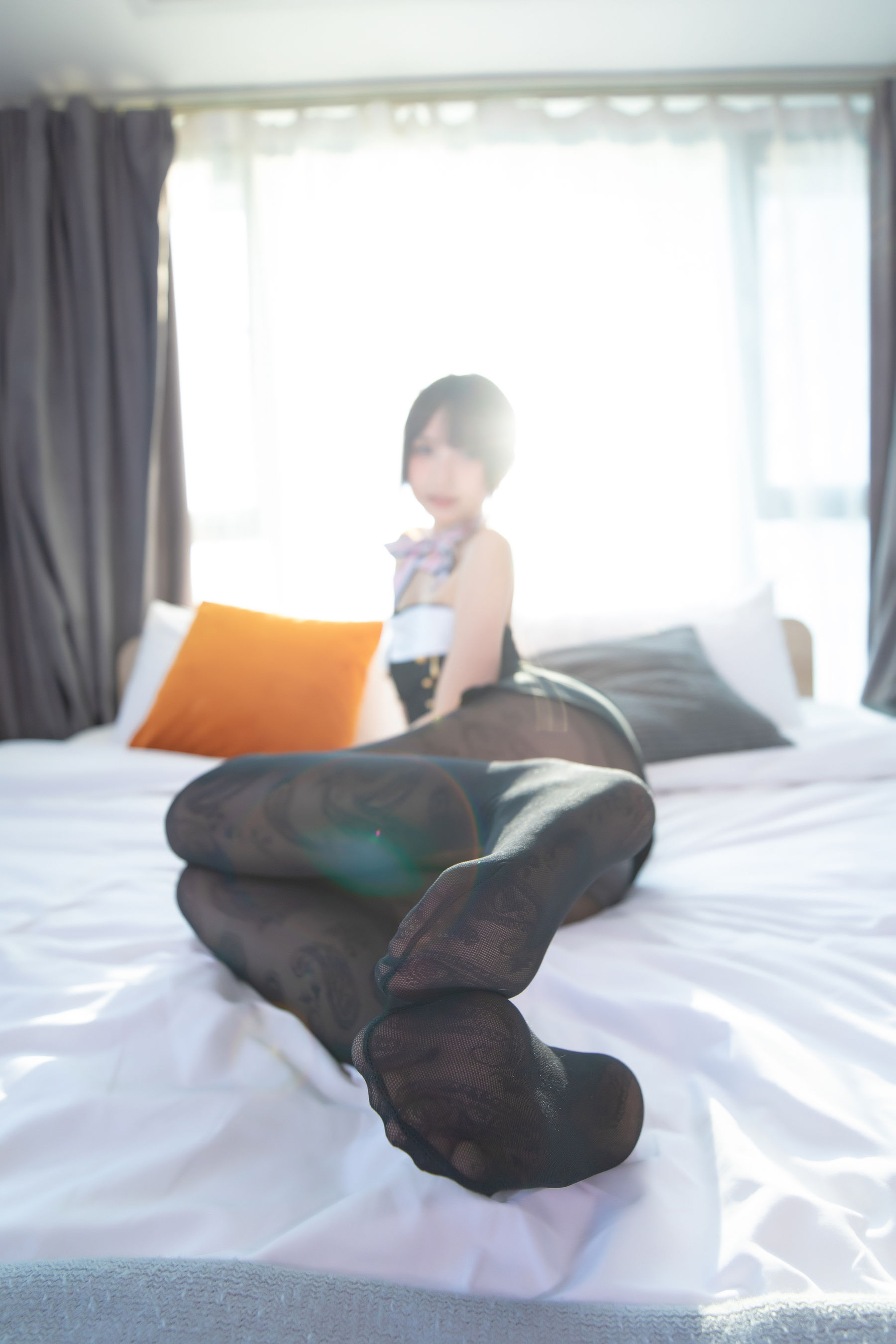 [福利COS] 萝莉神楽板真冬 空中邂逅