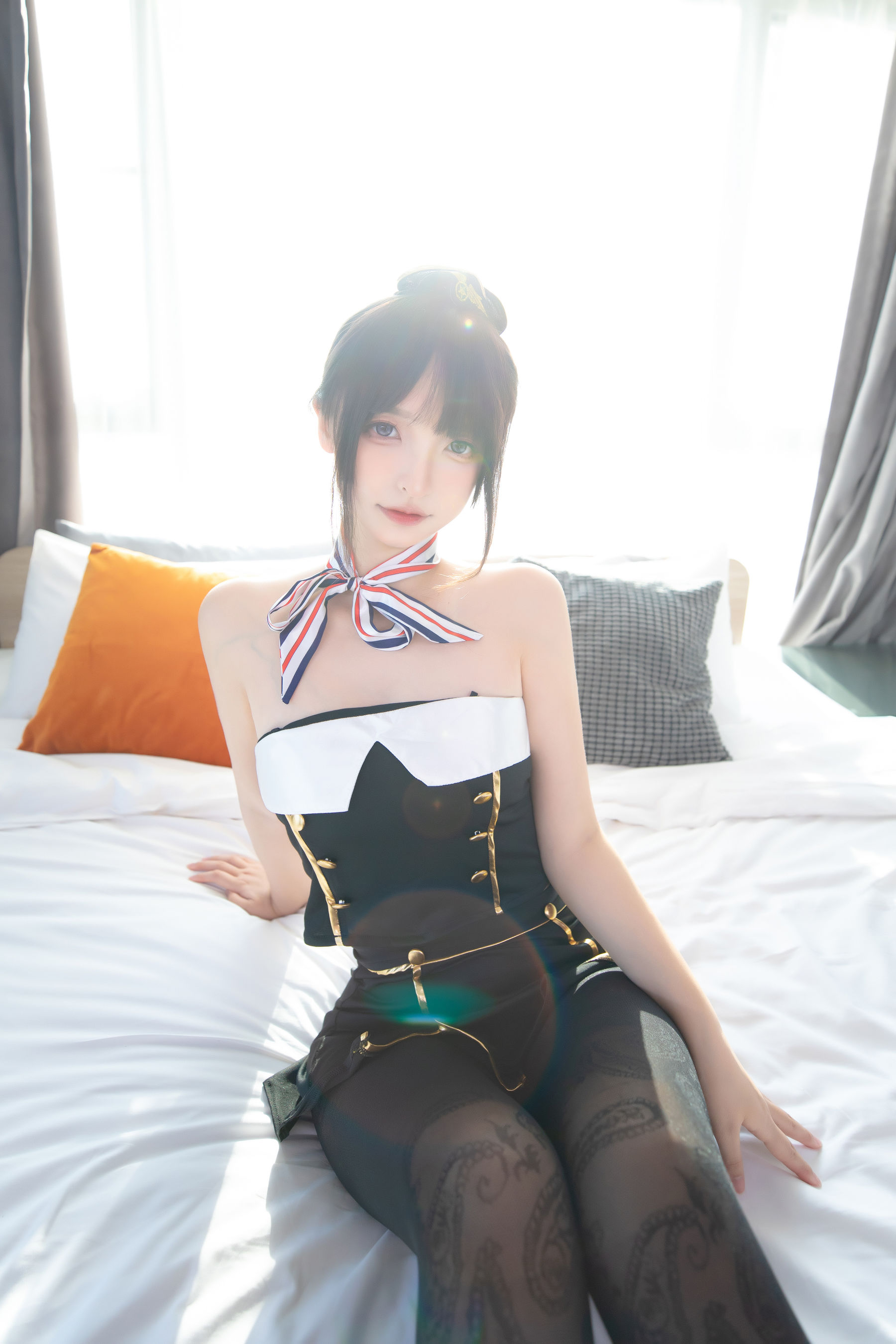 [福利COS] 萝莉神楽板真冬 空中邂逅