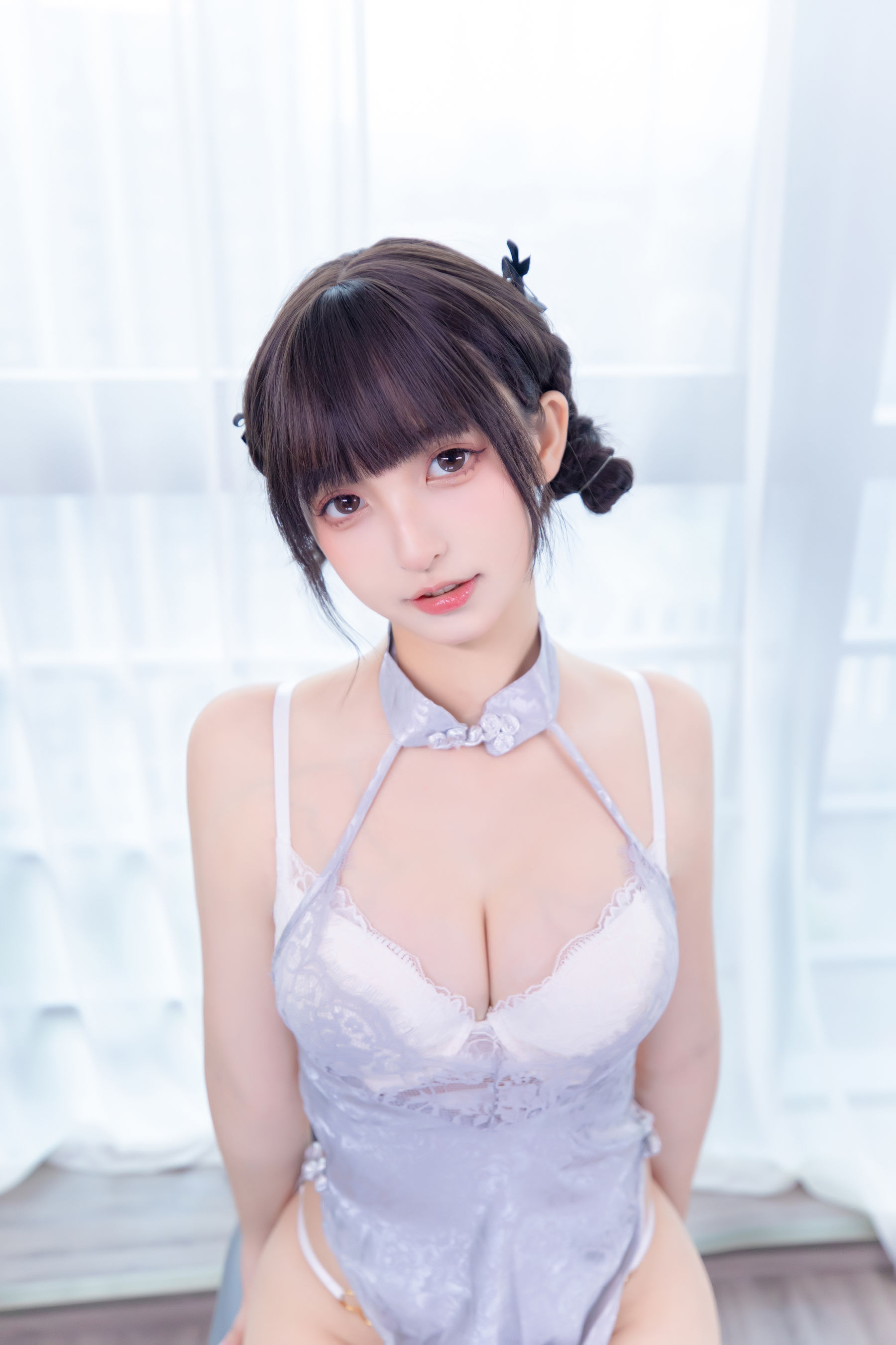 [福利COS] 萝莉神楽板真冬 雪糕小姐