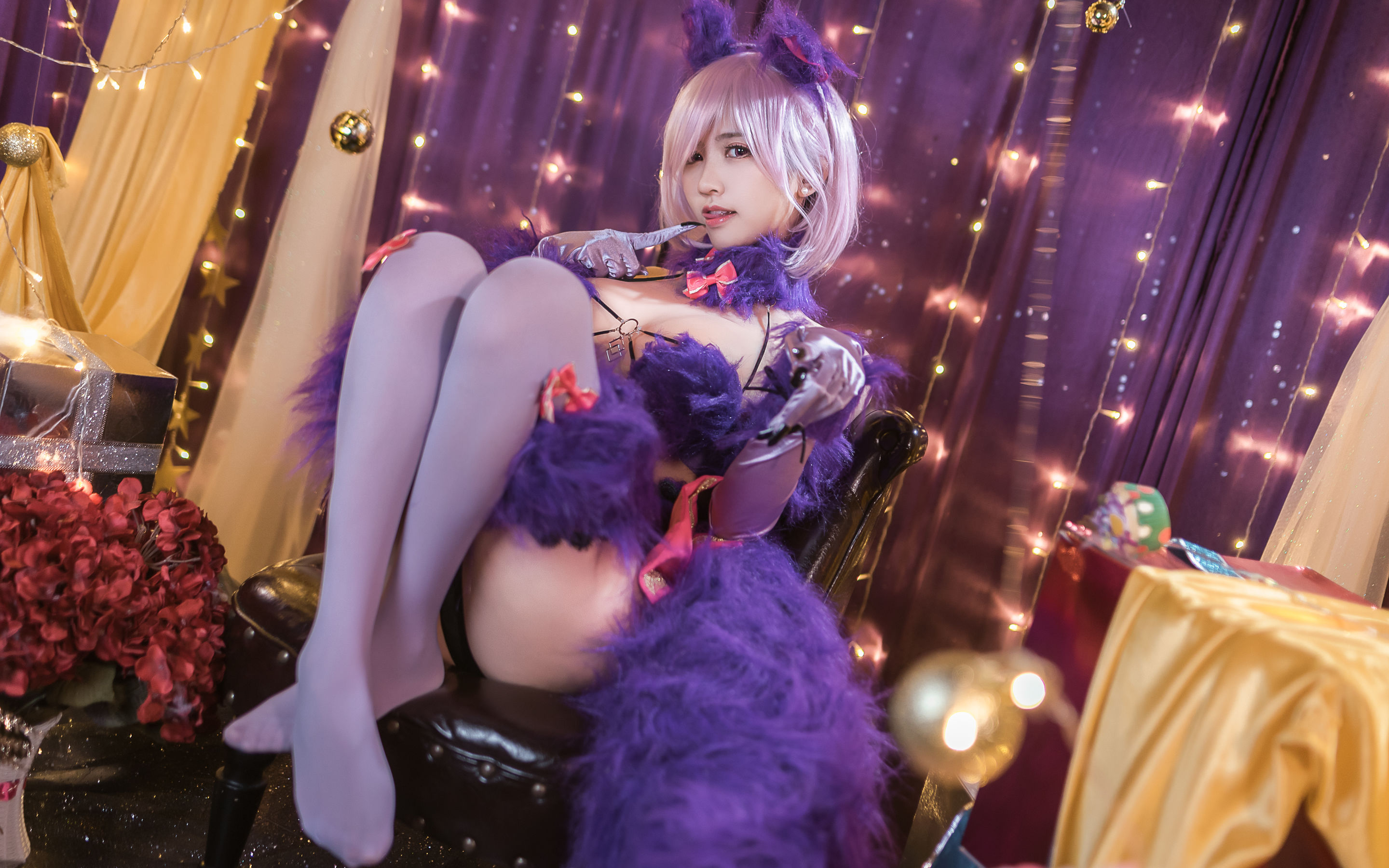 [福利COS] 超人气Coser鳗鱼霏儿 - 玛修 危险野兽