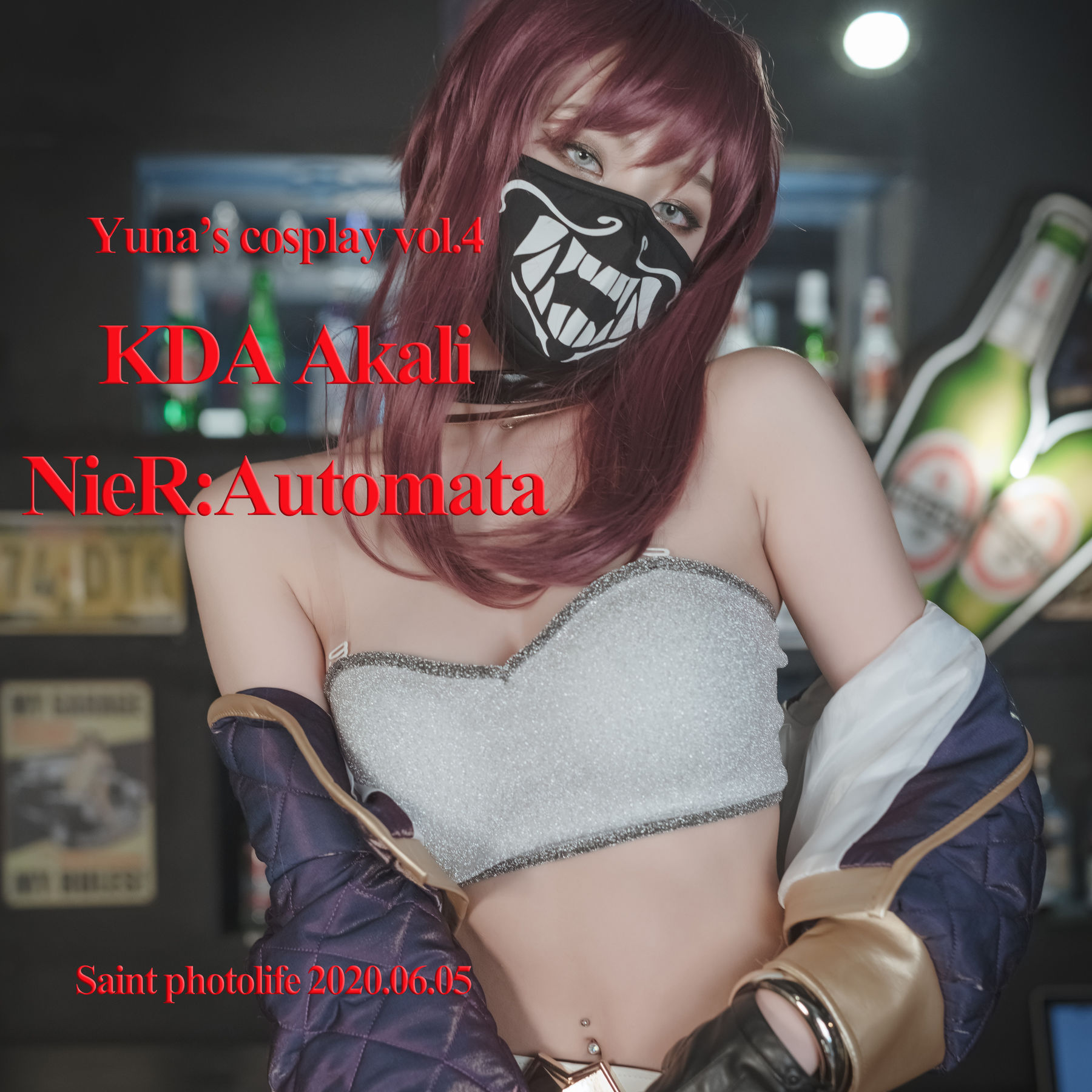 [saintphotolife]  Yuna - Yuna\'s Cos Vol.04 KDA Akali & Nier Automata