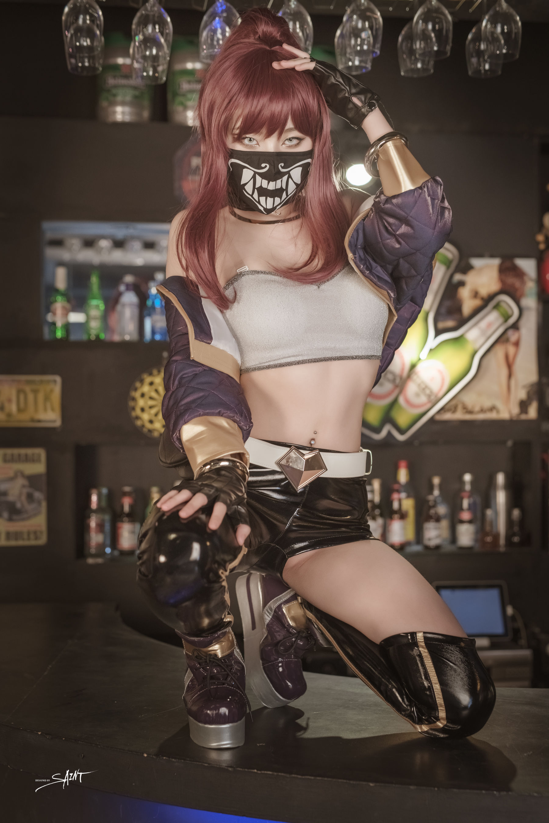 [saintphotolife]  Yuna - Yuna\'s Cos Vol.04 KDA Akali & Nier Automata