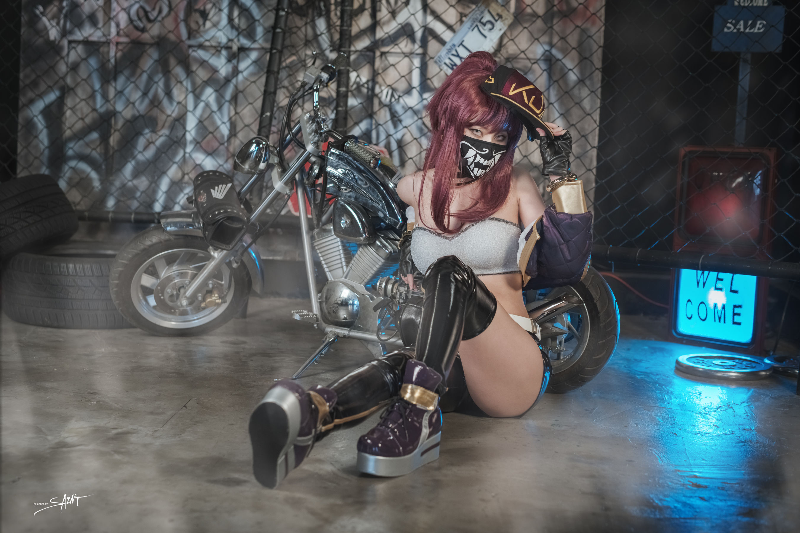[saintphotolife]  Yuna - Yuna\'s Cos Vol.04 KDA Akali & Nier Automata