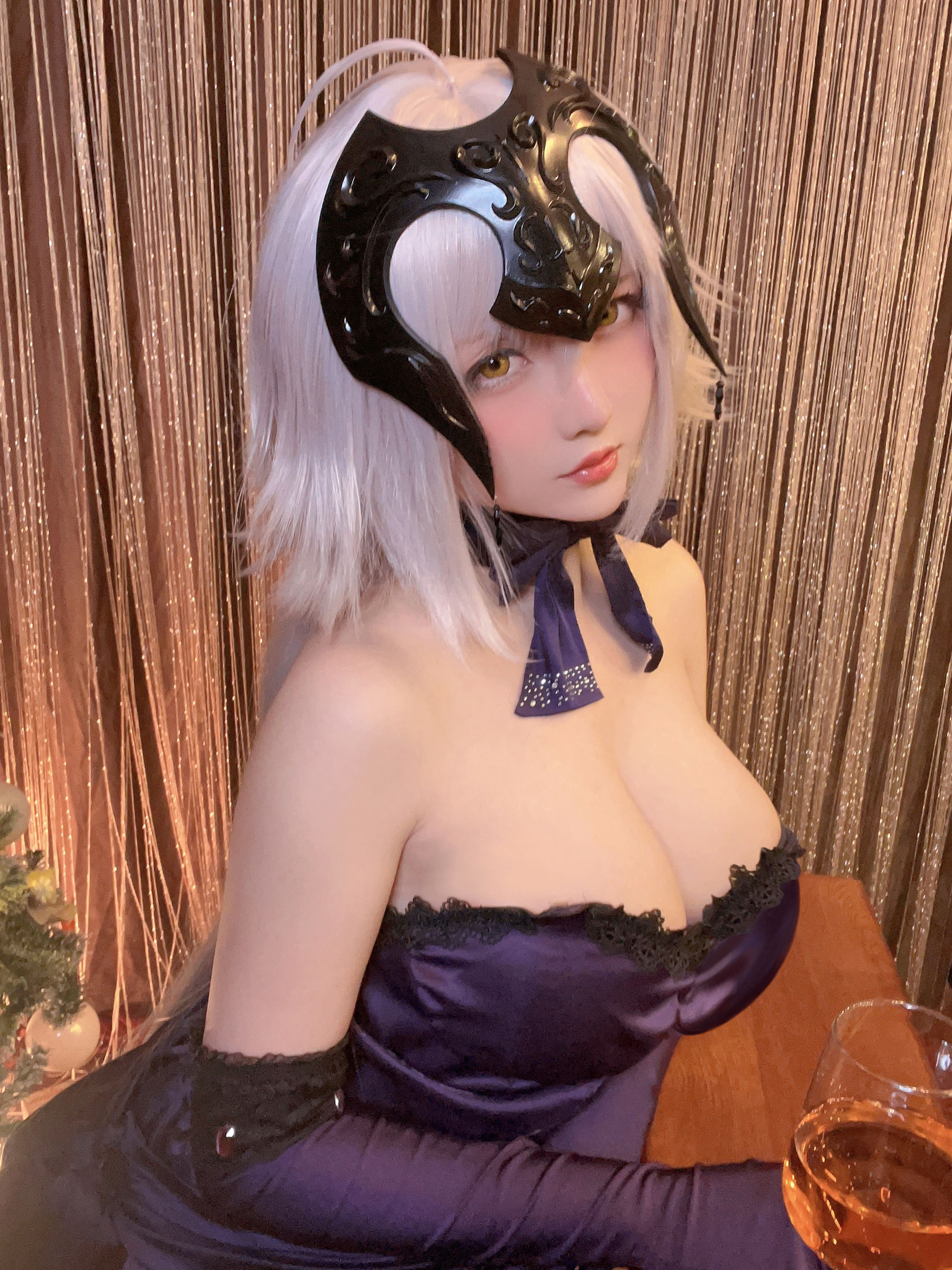[福利COS] Coser小姐姐星之迟迟 - 圣诞节 黑贞