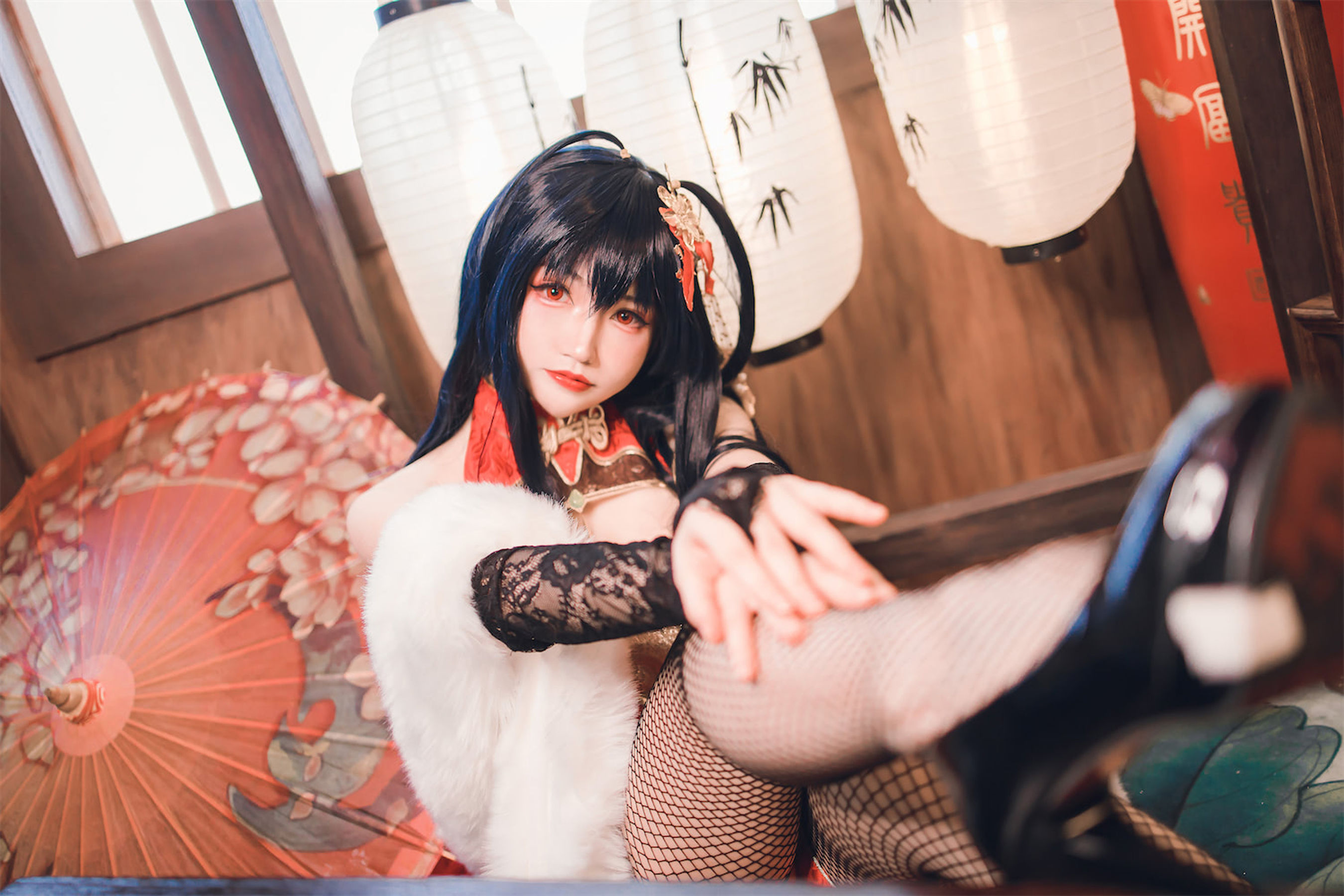 [福利COS] Coser衣衣 - 碧蓝航线 大凤旗袍