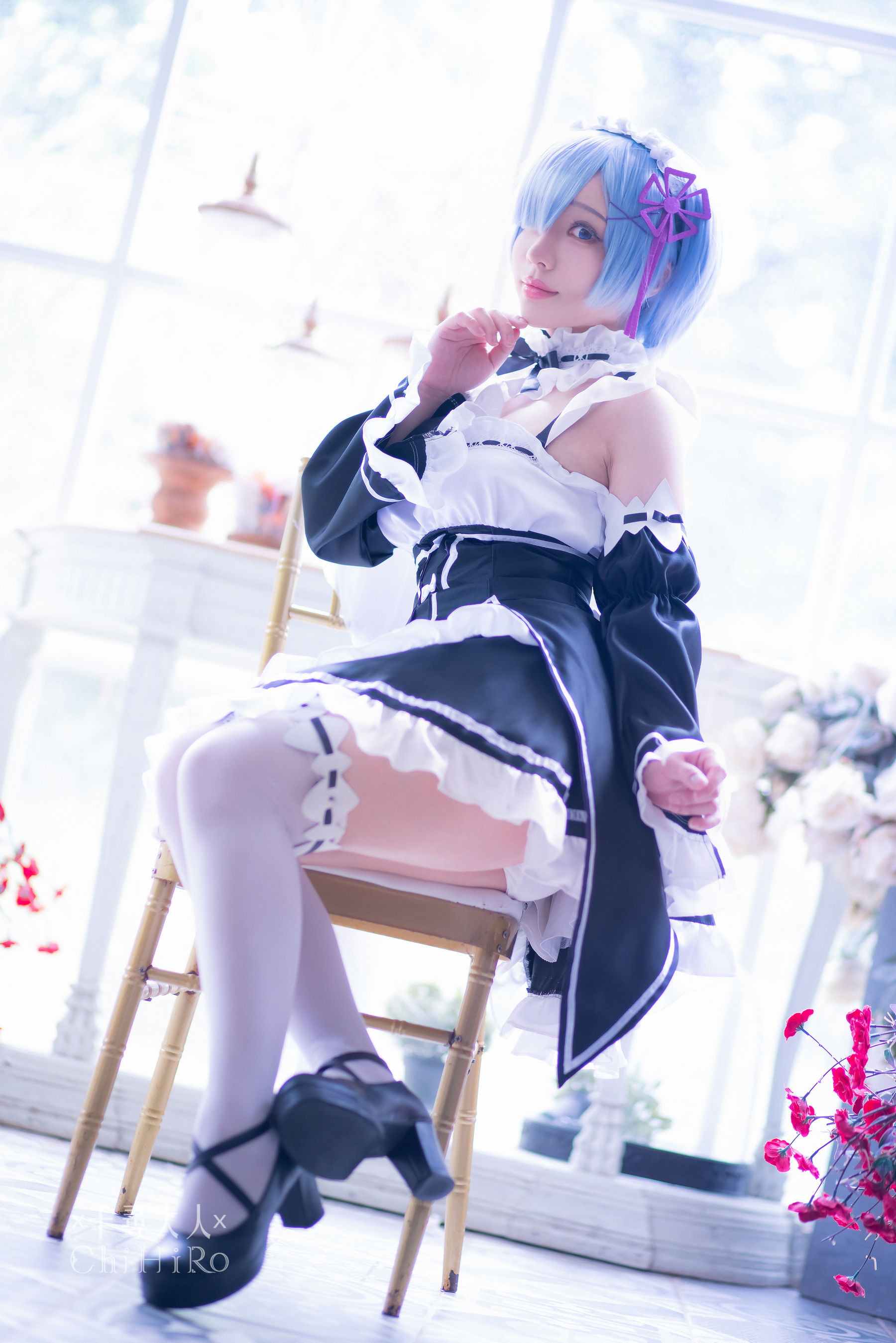 [福利COS] Cos妹子千寻 - 蕾姆Rem